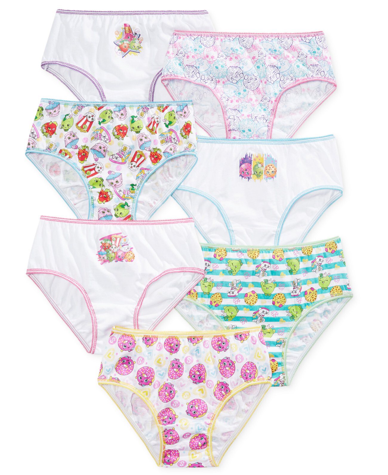 Shopkins Underwear, 7-Pack Маленькие девочки и большие девочки Disney