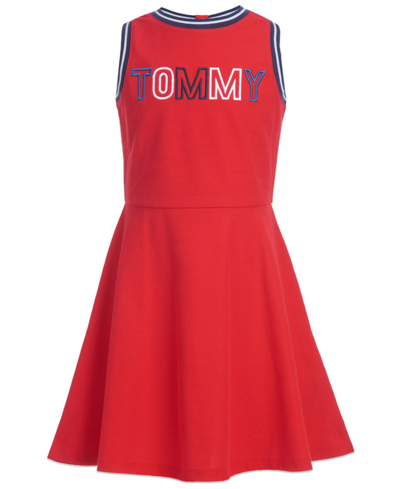 Платье с вышитым логотипом Big Girls Tommy Hilfiger