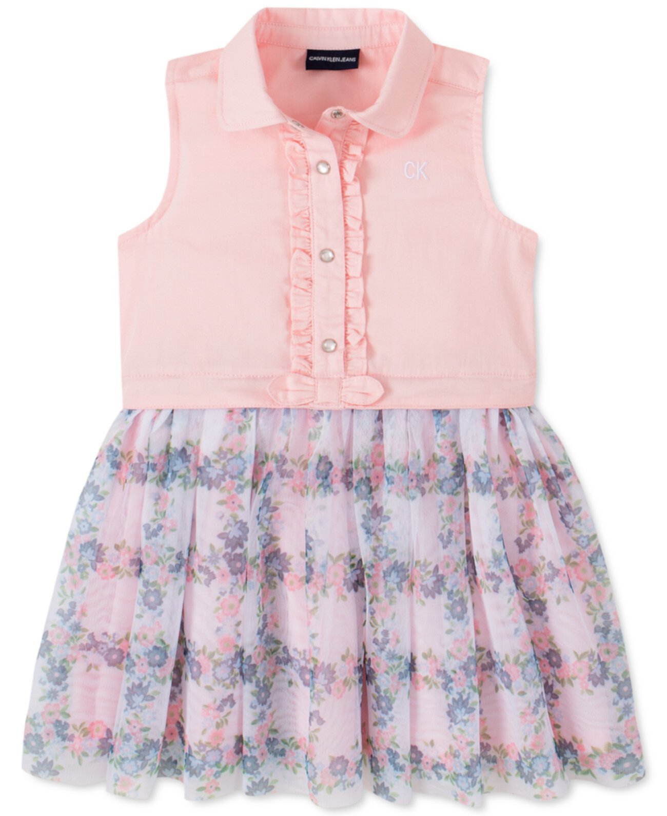Маленькие девочки сетка юбка рубашка Calvin Klein
