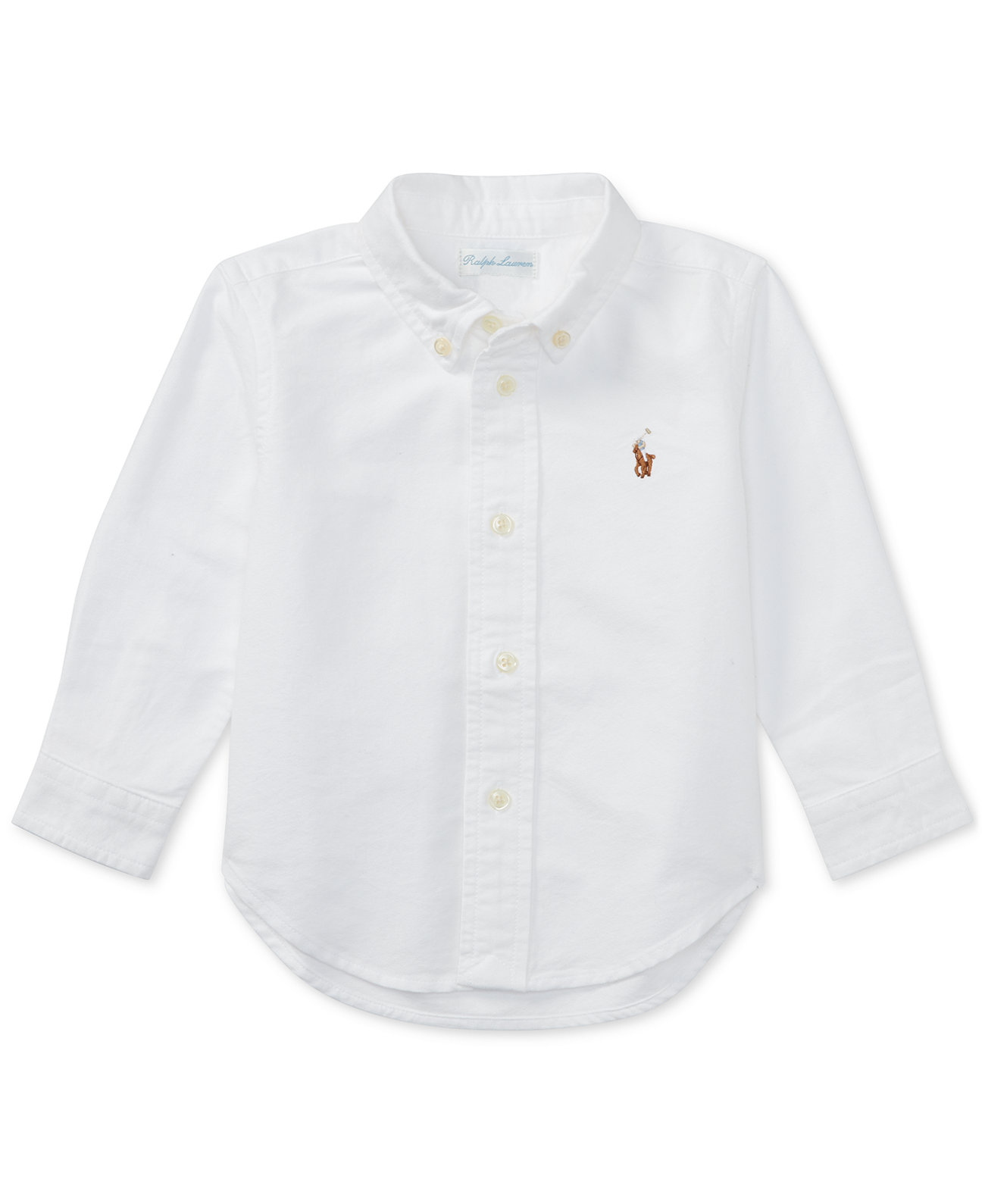 Однотонная оксфордская рубашка для мальчиков от Ralph Lauren Polo Ralph Lauren
