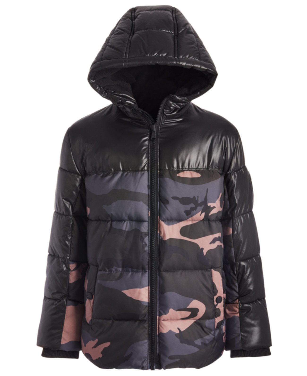 Куртка-пуховик с капюшоном и камуфляжным принтом Toddler Boys Michael Kors