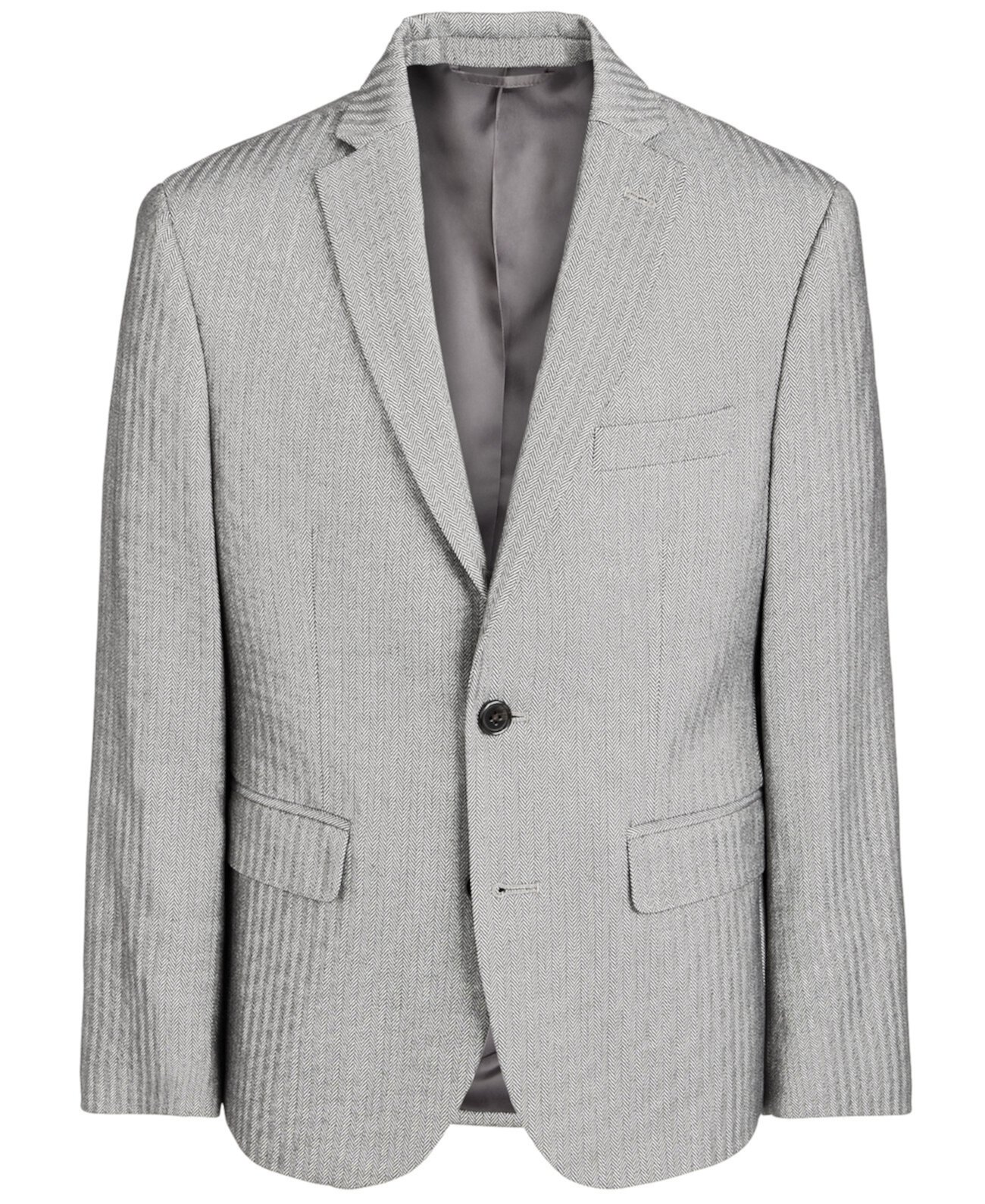 Спортивное пальто Big Boys Classic-Fit Stretch, цвет черный / белый в елочку Ralph Lauren