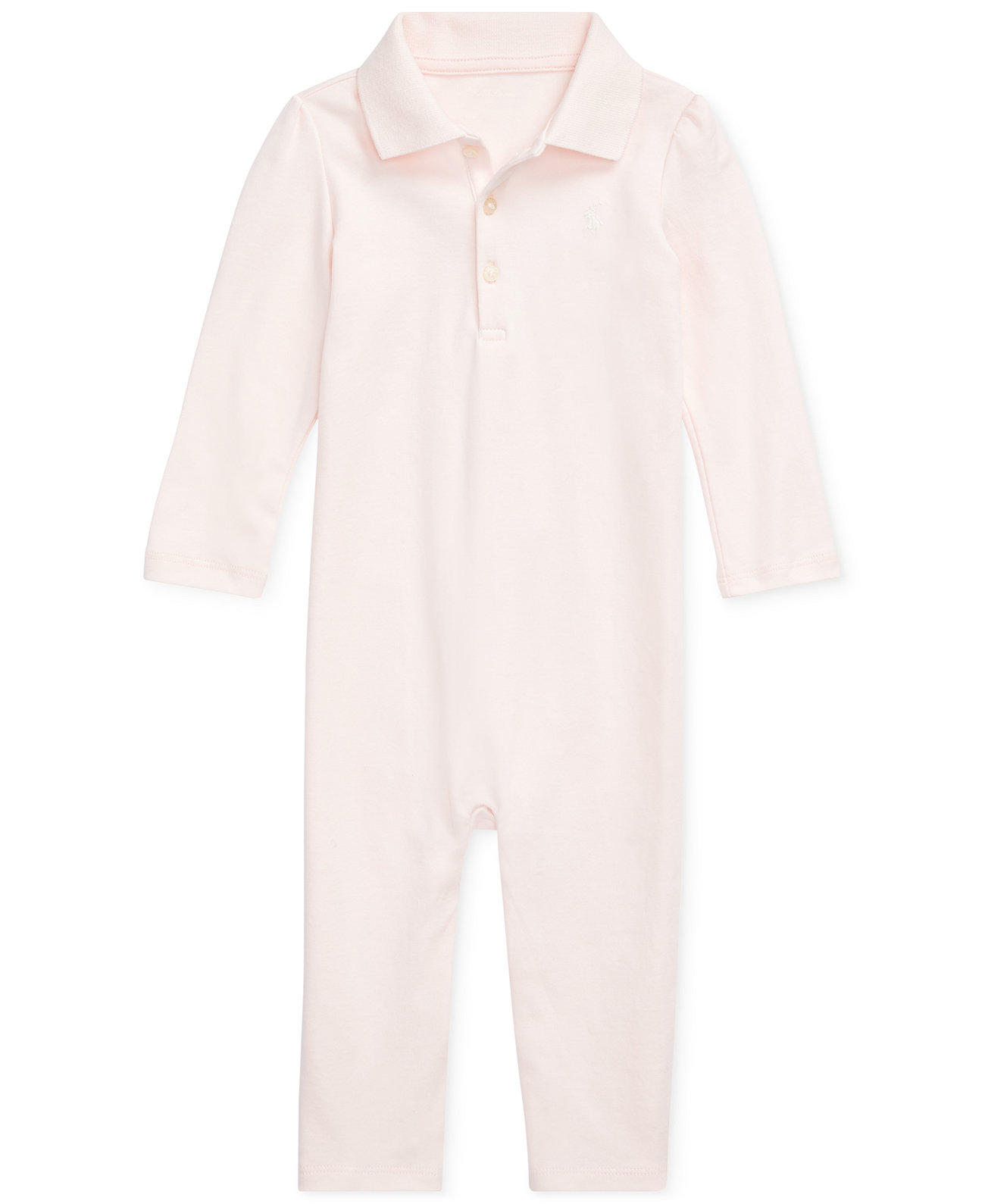 Ромпер Polo Ralph Lauren Для девочек Baby Girls Ribbed Polo Collar Coverall Polo Ralph Lauren