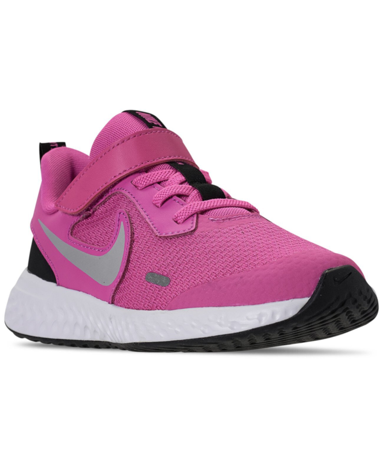 Little Girls Revolution 5 Беговые кроссовки с застежкой Stay-Put от финиша Nike