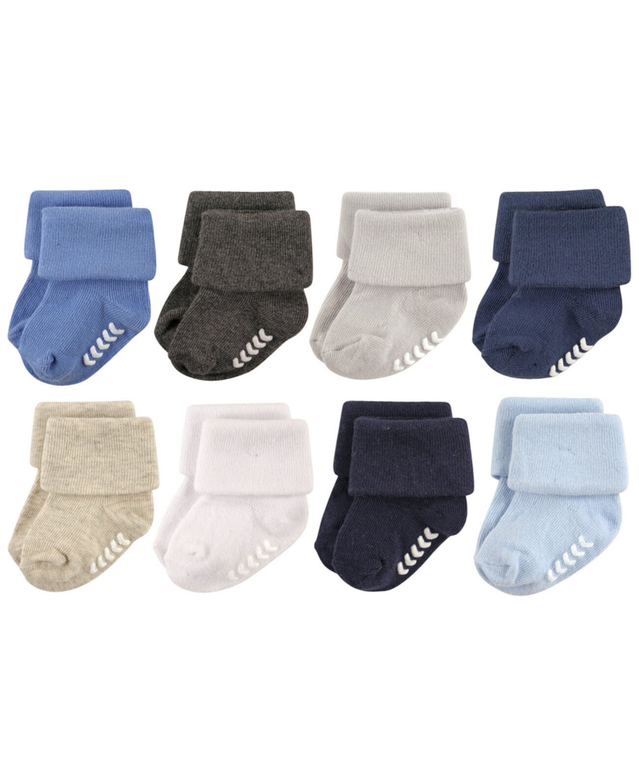 Нескользящие манжетные носки, 8 шт., 0-24 месяца Hudson Baby