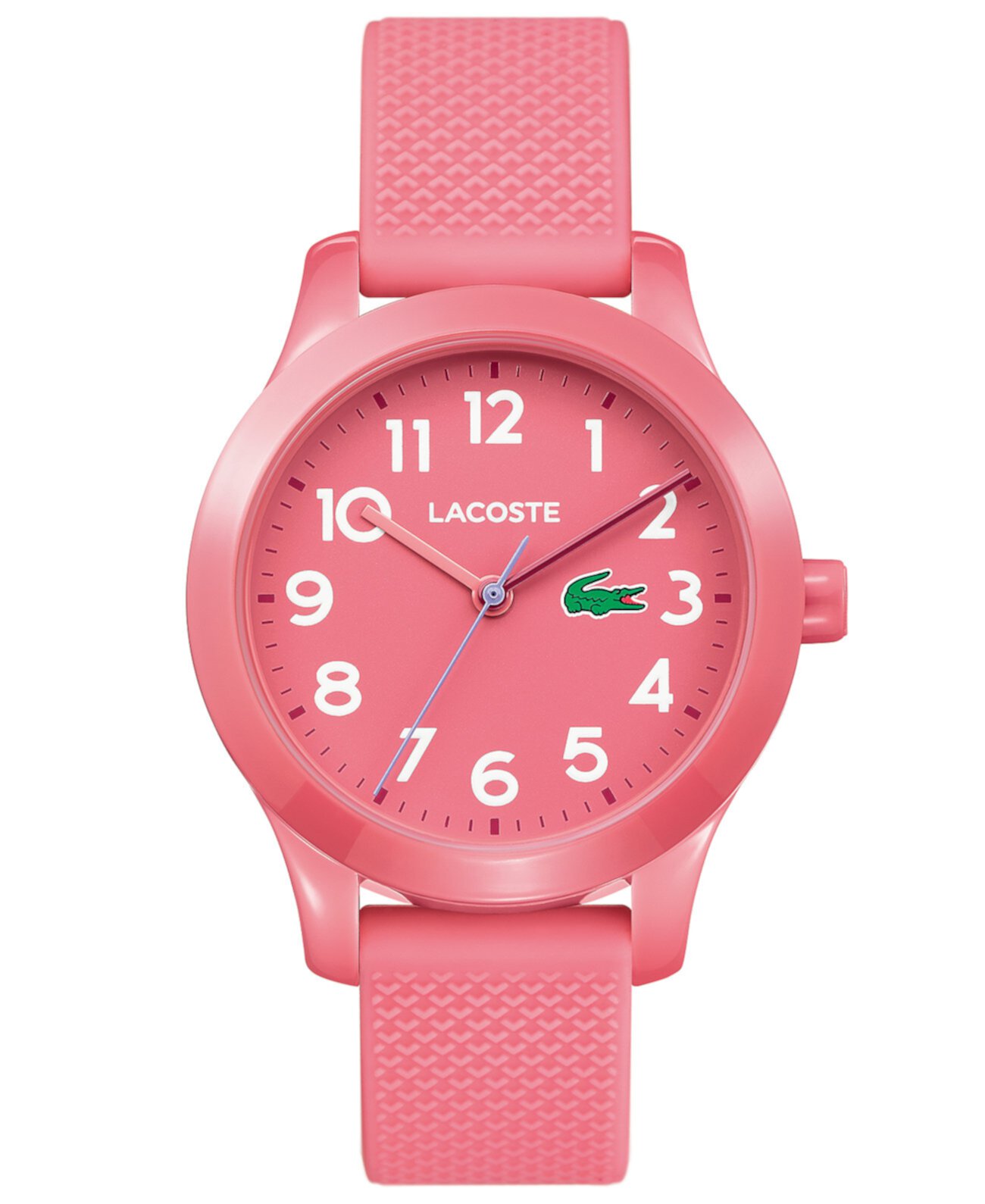 Детские 12.12 розовые часы с силиконовым ремешком 32мм Lacoste