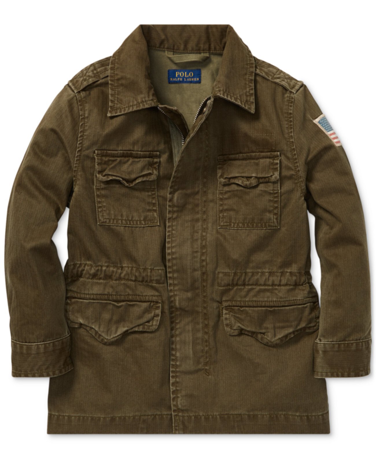 Хлопковая куртка "елочка" для мальчиков Ralph Lauren