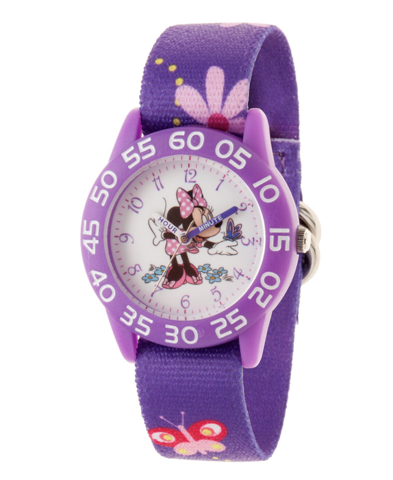 Фиолетовые пластиковые часы для девочек Disney Minnie Mouse Ewatchfactory