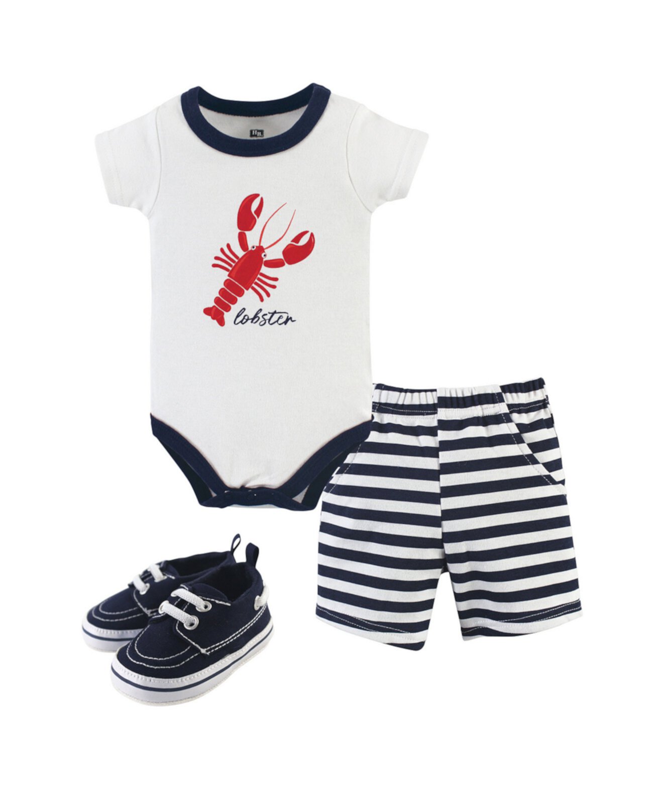 Боди, шорты и обувь, набор из 3-х частей, 0-18 месяцев Hudson Baby