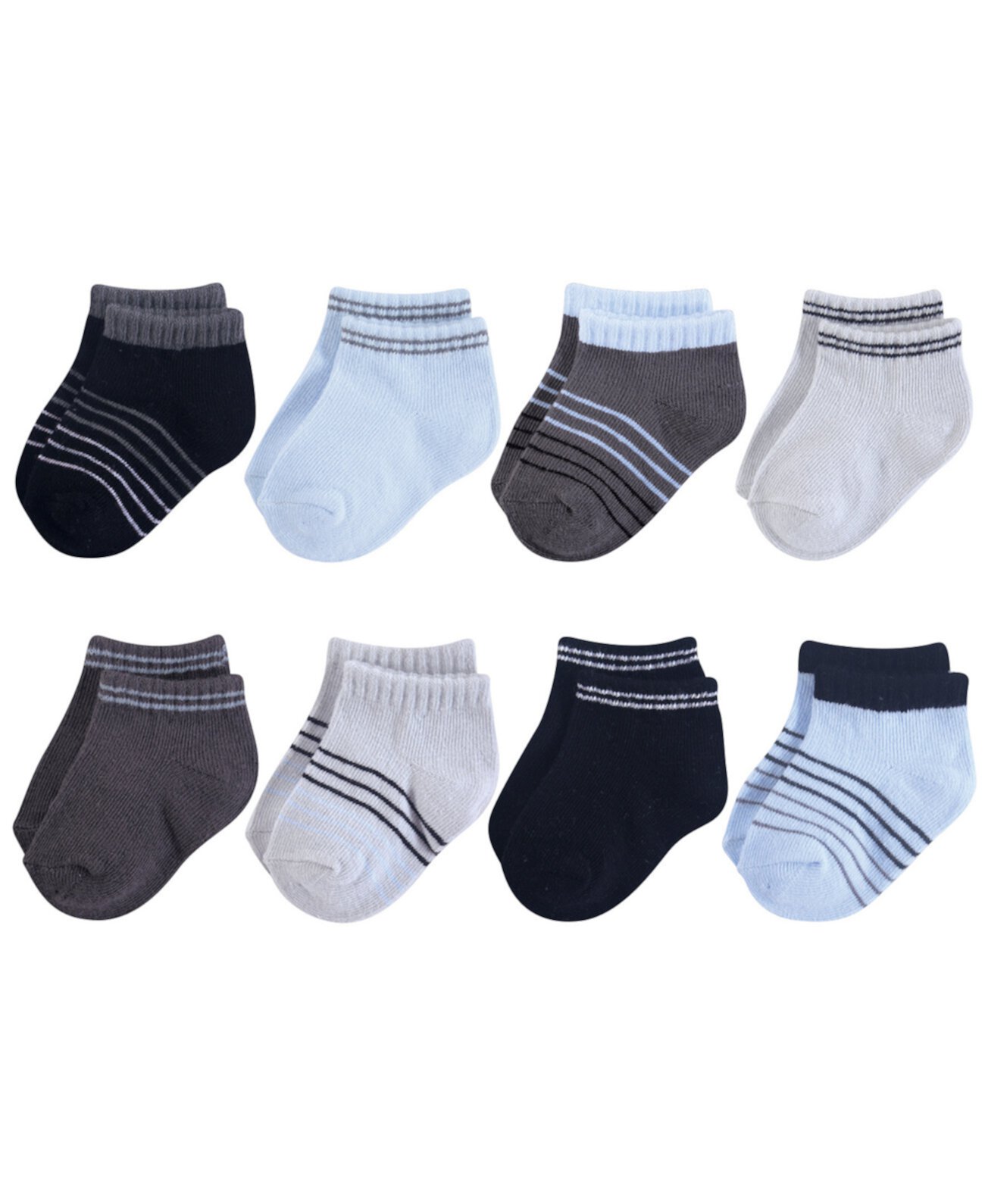 Basic Socks, 8-Pack, 0-24 месяца Hudson Baby