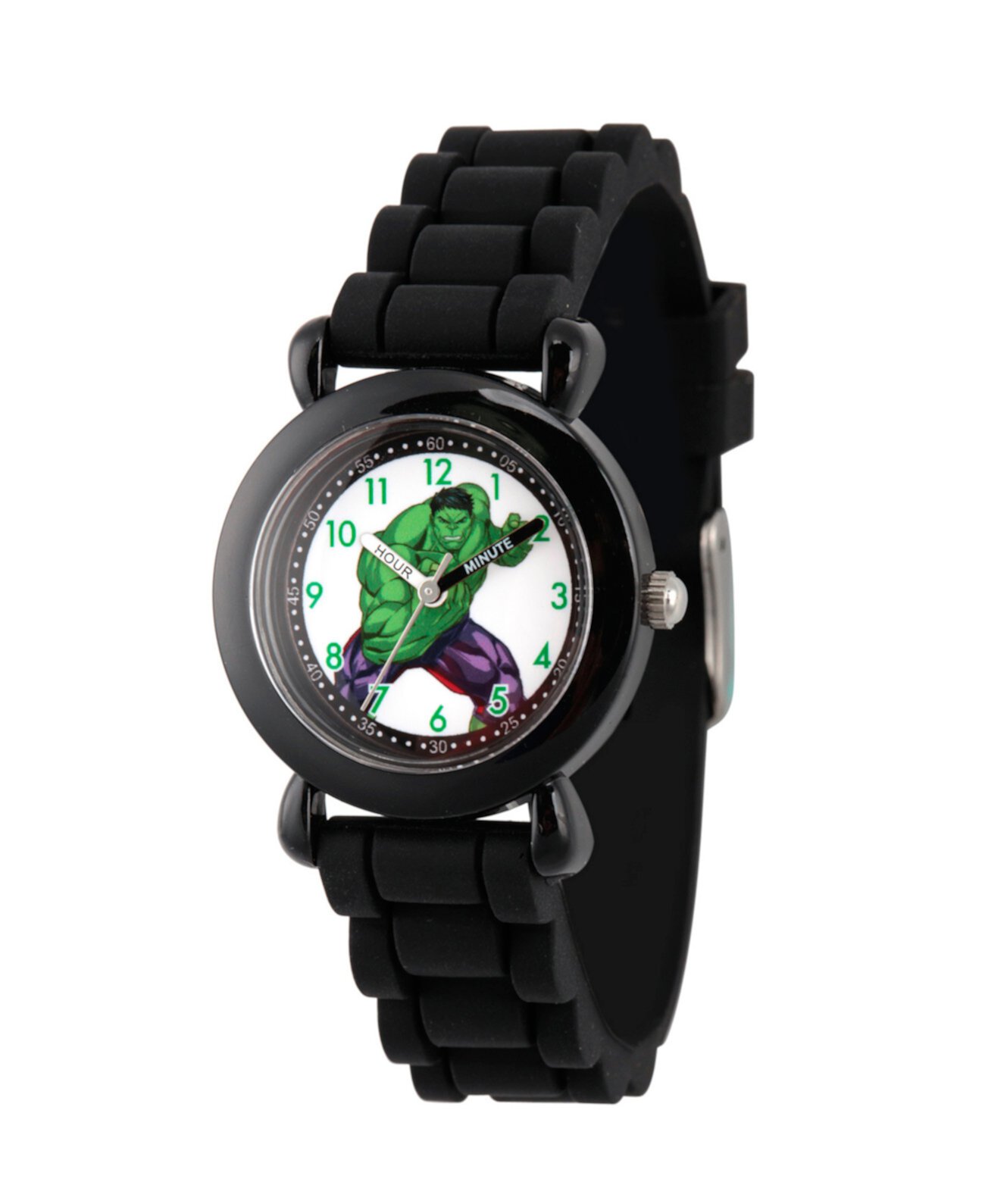 Marvel's Avengers: черные пластиковые часы для учителей Hulk Boys Ewatchfactory