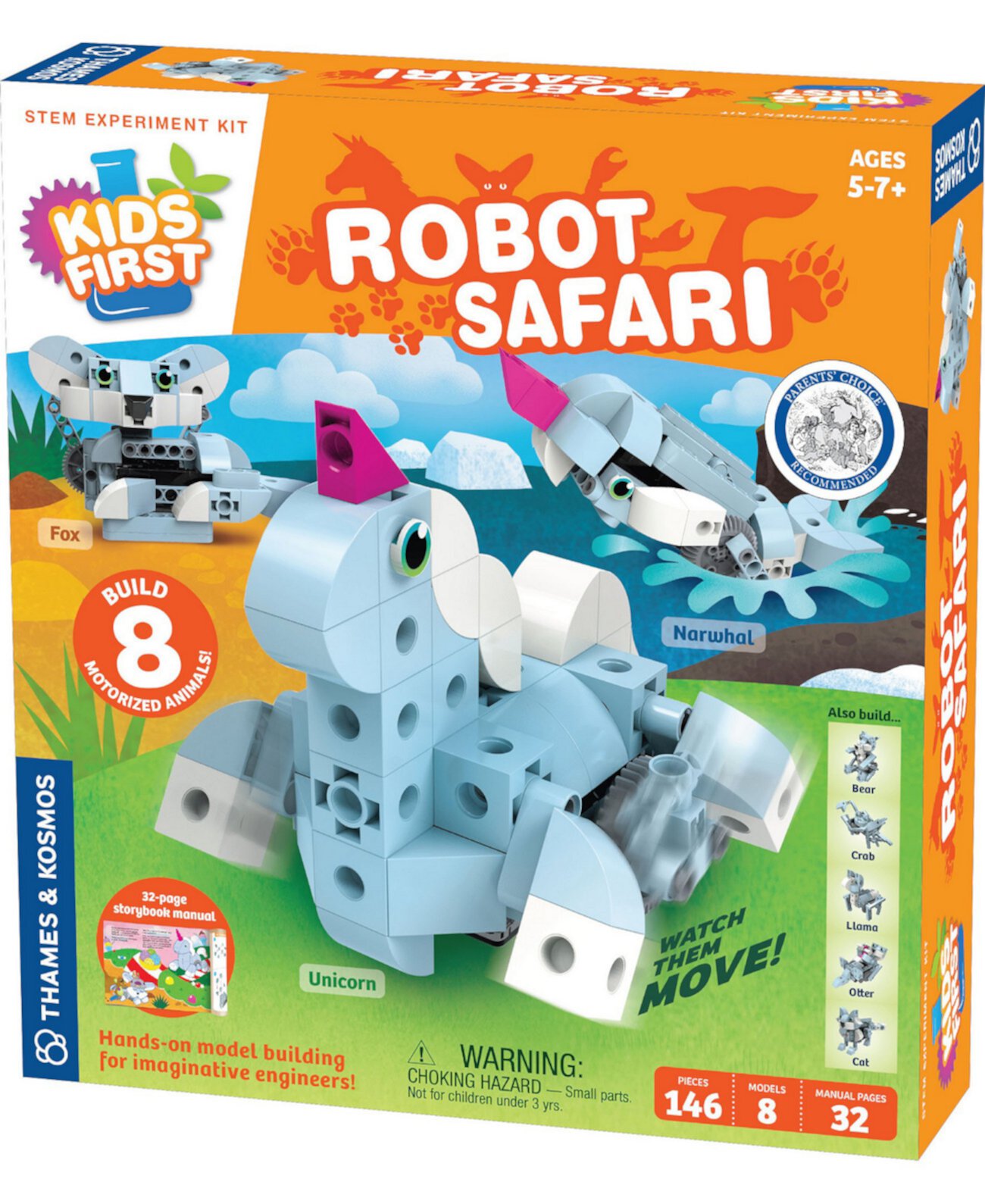 Kids First - Robot Safari - Введение в моторизованные машины Thames & Kosmos