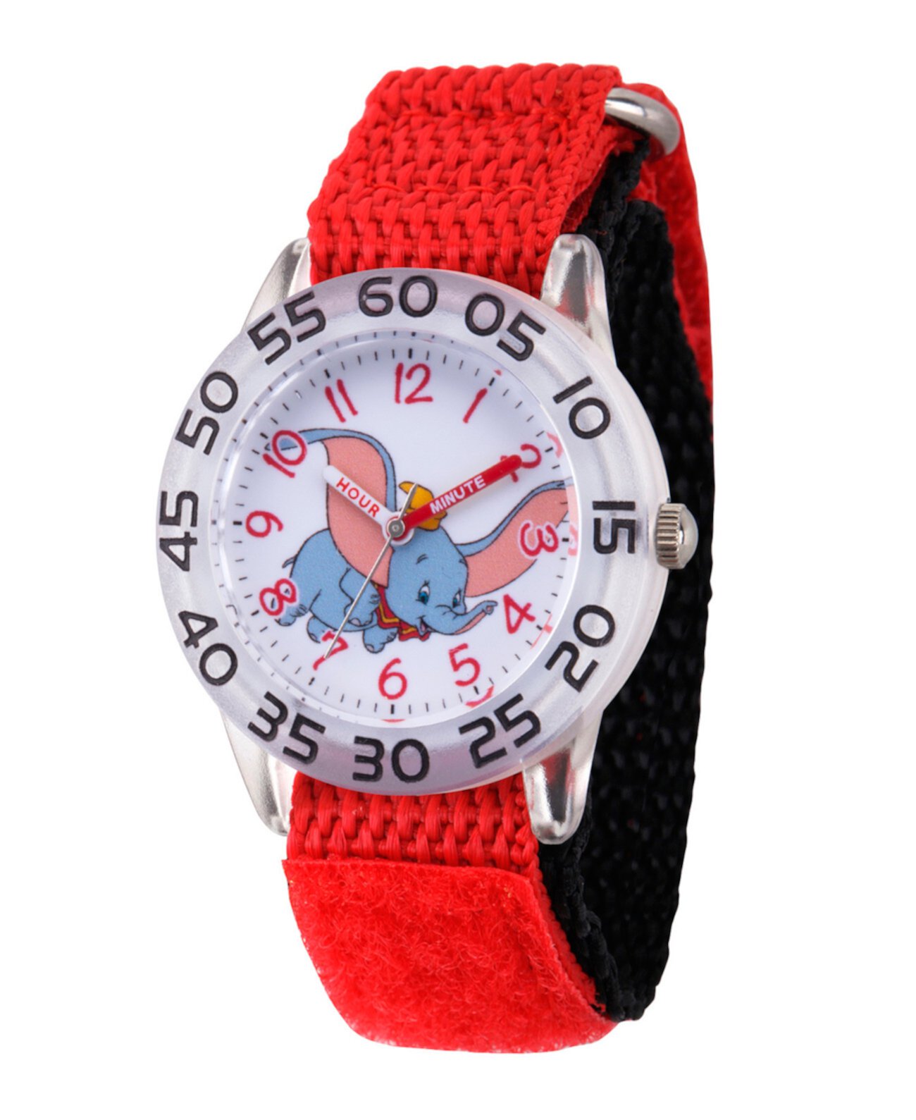 Девичьи часы Disney Dumbo с красным пластиковым ремешком для часов 32мм Ewatchfactory