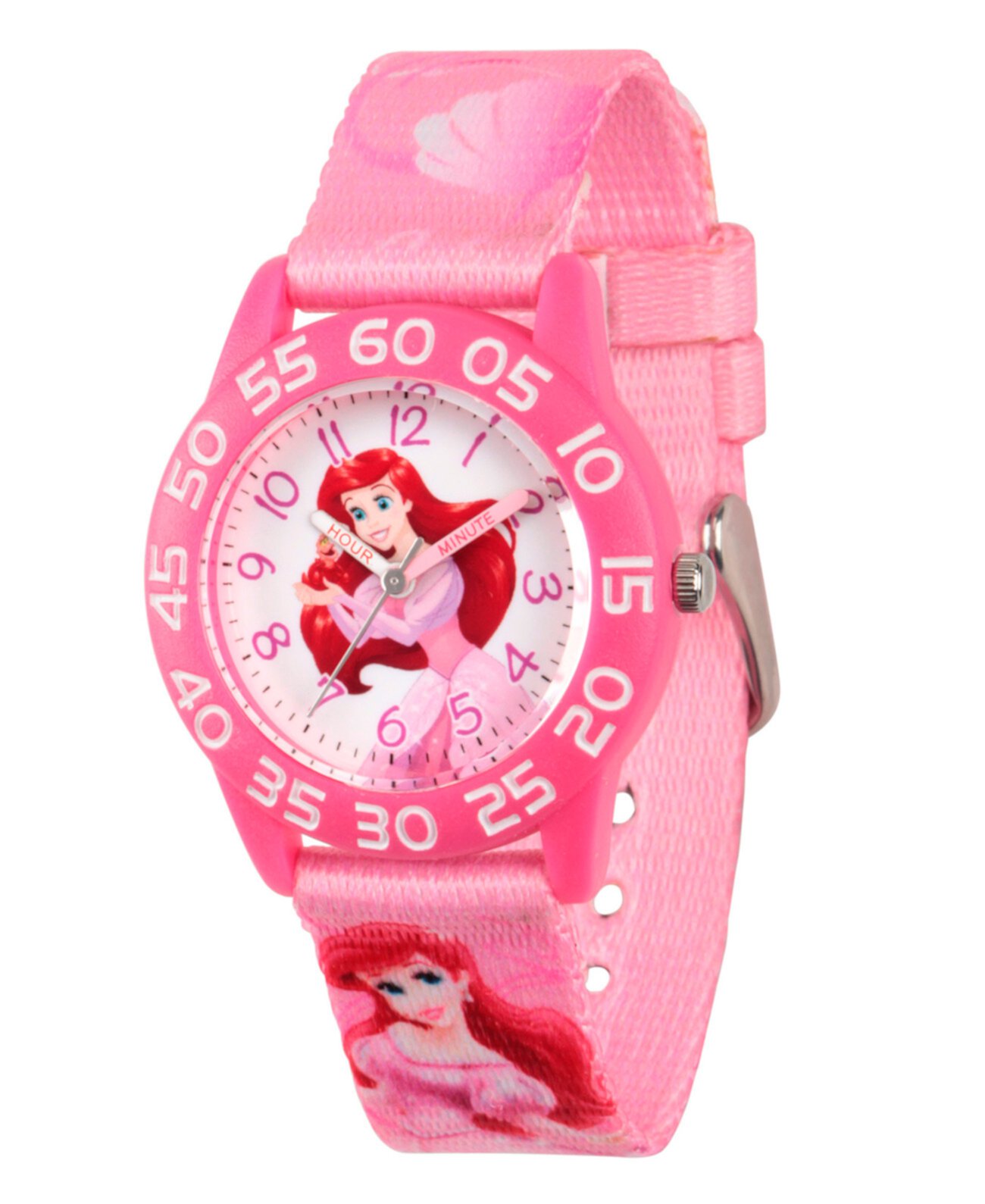 Розовые пластиковые часы для учителей Disney Princess Ariel Girls Ewatchfactory