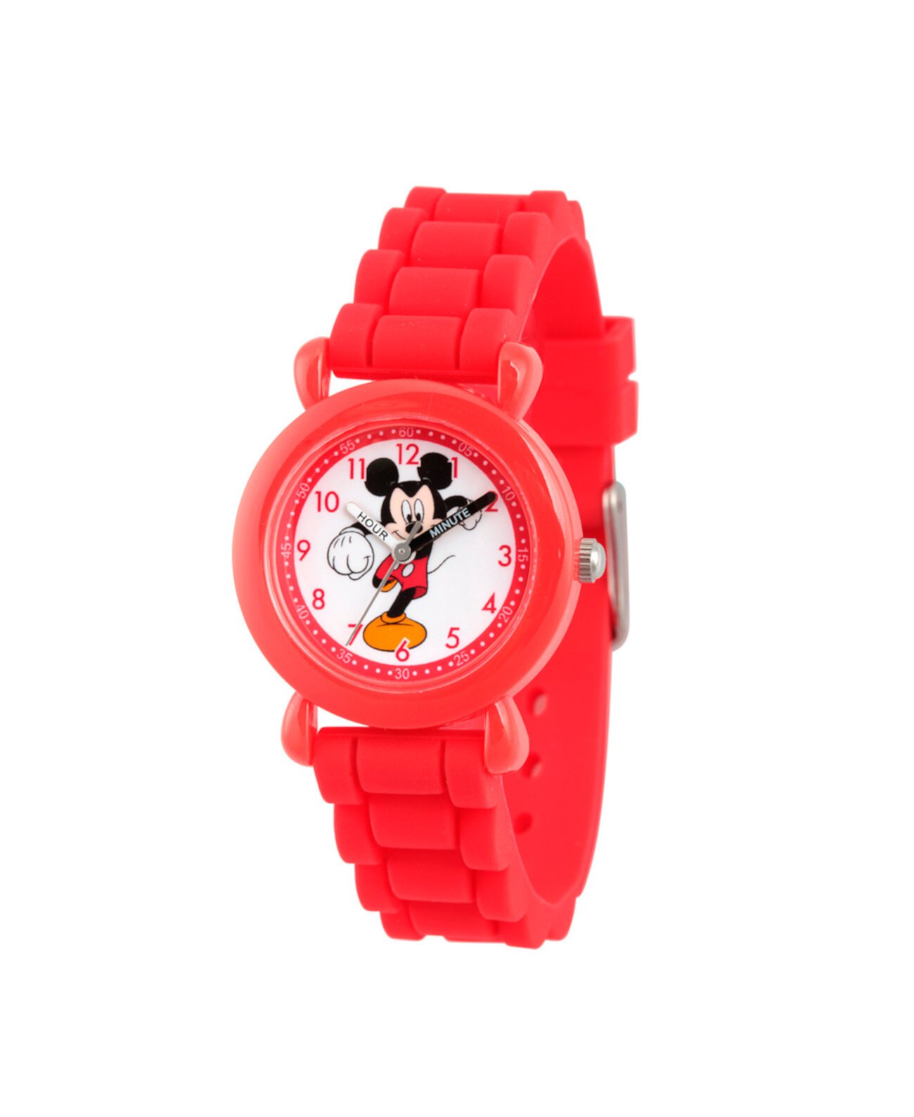 Красные пластиковые часы для учителей Disney Mickey Mouse Boys Ewatchfactory