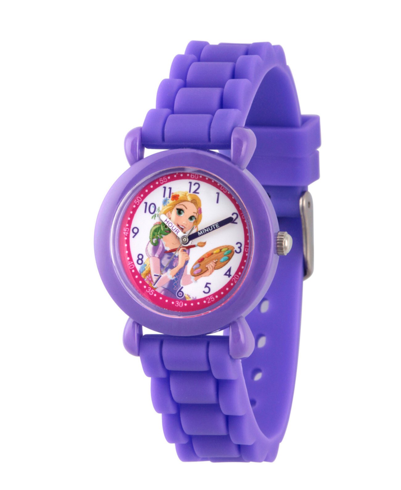 Дисней Принцесса Рапунцель Девочки Фиолетовые Пластиковые Часы Учителя Времени Ewatchfactory