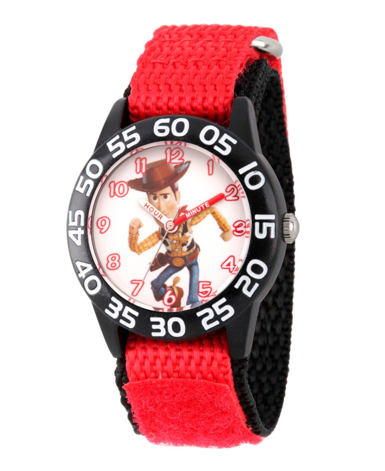 Disney Toy Story для мальчика, 4 Вуди, красные пластиковые часы для учителей с ремешком 32 мм Ewatchfactory
