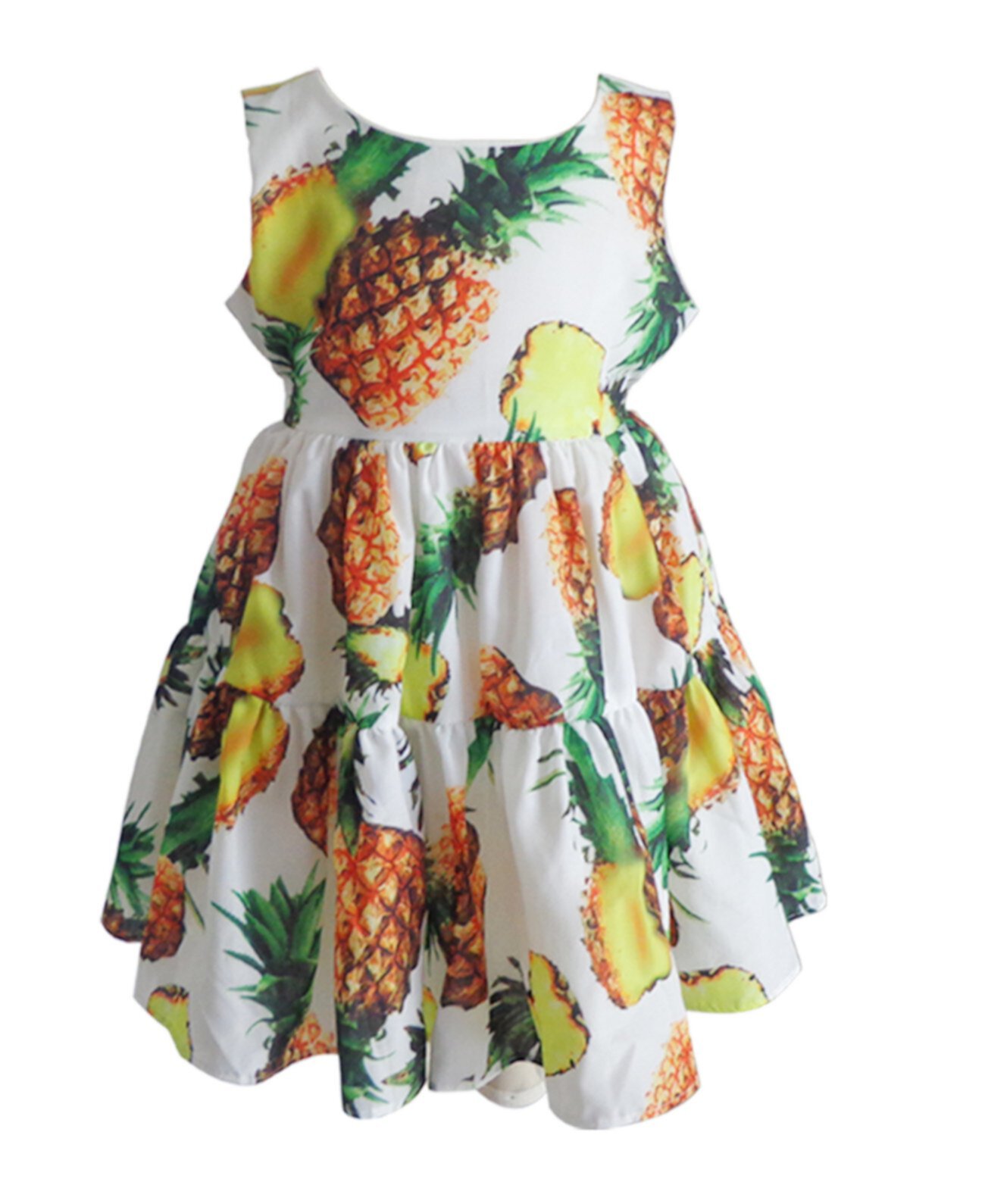 Маленькие девочки ананас платье Popatu