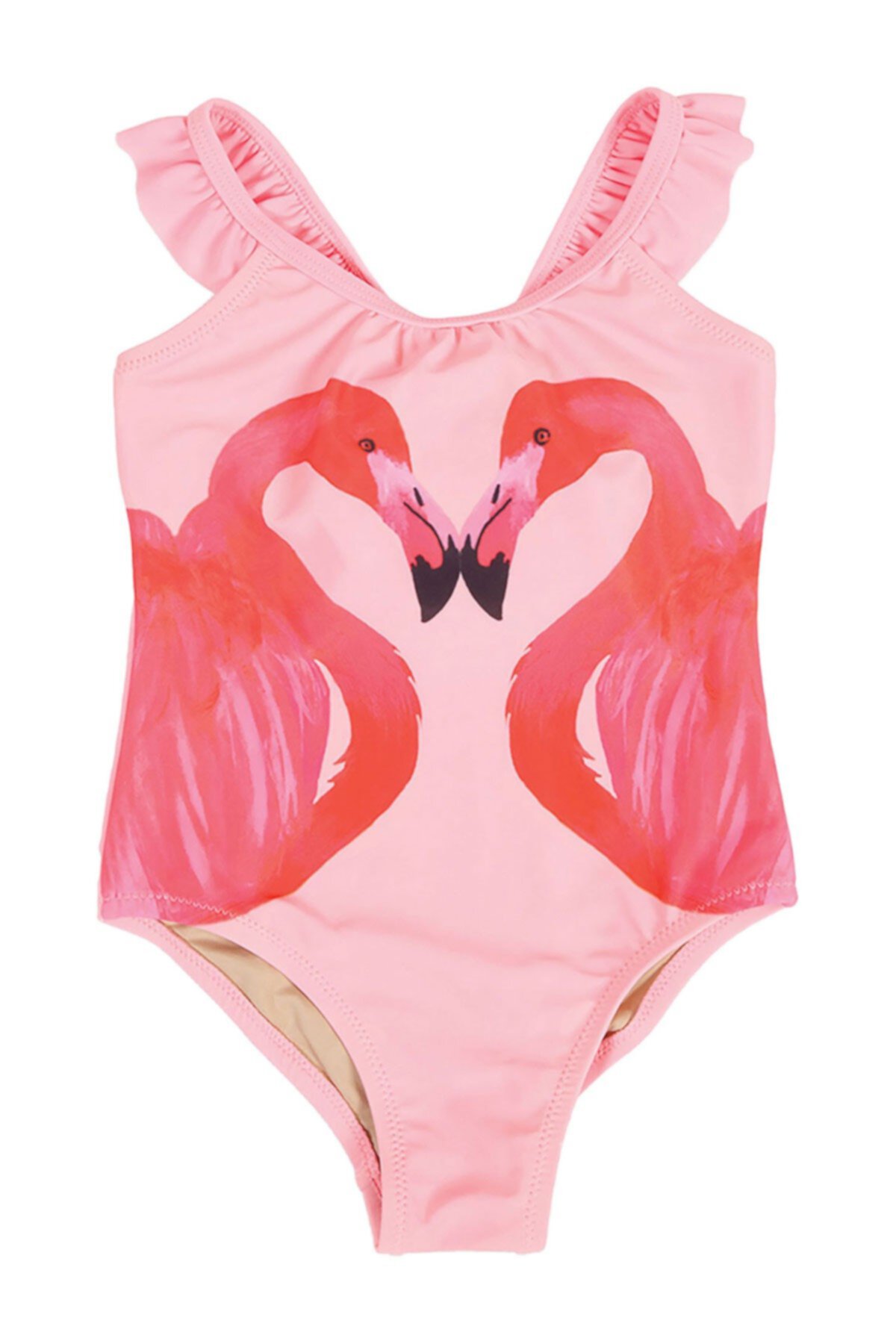 Слитный купальник Flamingo A Go-Go с рюшами (для малышей и маленьких девочек) Shade critters