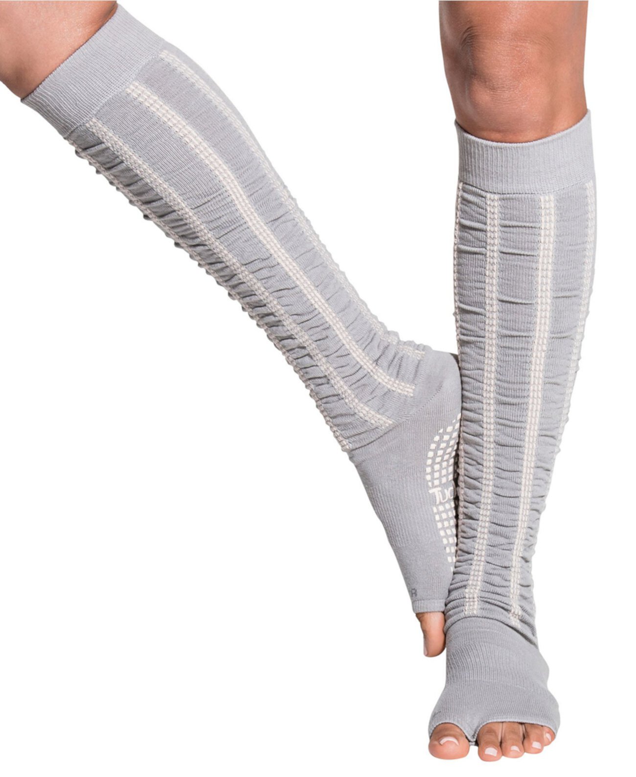 Женские носки с открытым носком для пилатеса Barre Yoga Knee High TUCKETTS
