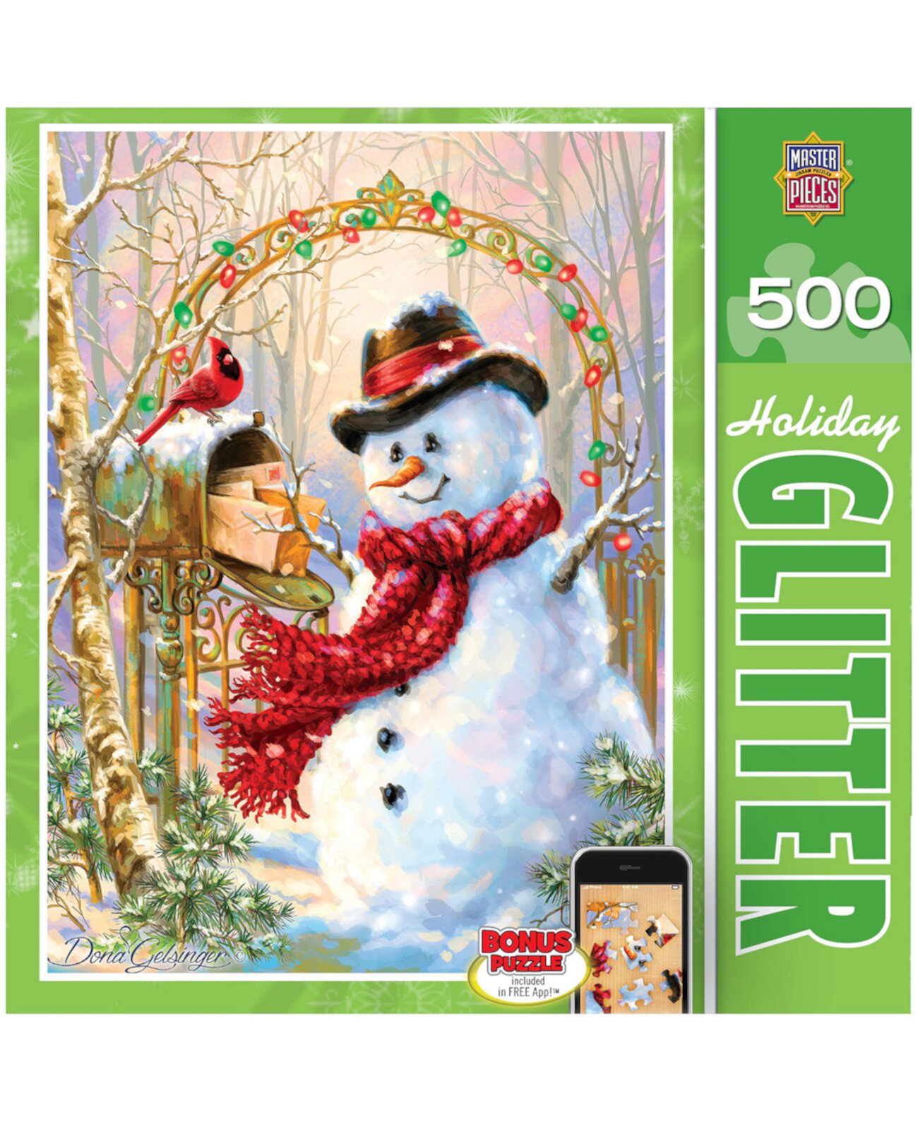 Праздничная головоломка с блестками - Письма к морозу - 500 штук MasterPieces