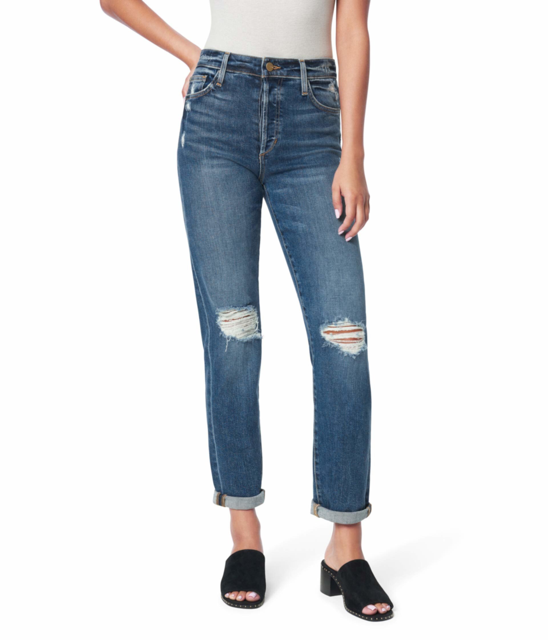 Однотонные джинсы-манжеты с открытой подкладкой Niki Boyfriend в стиле банджо Joe's Jeans
