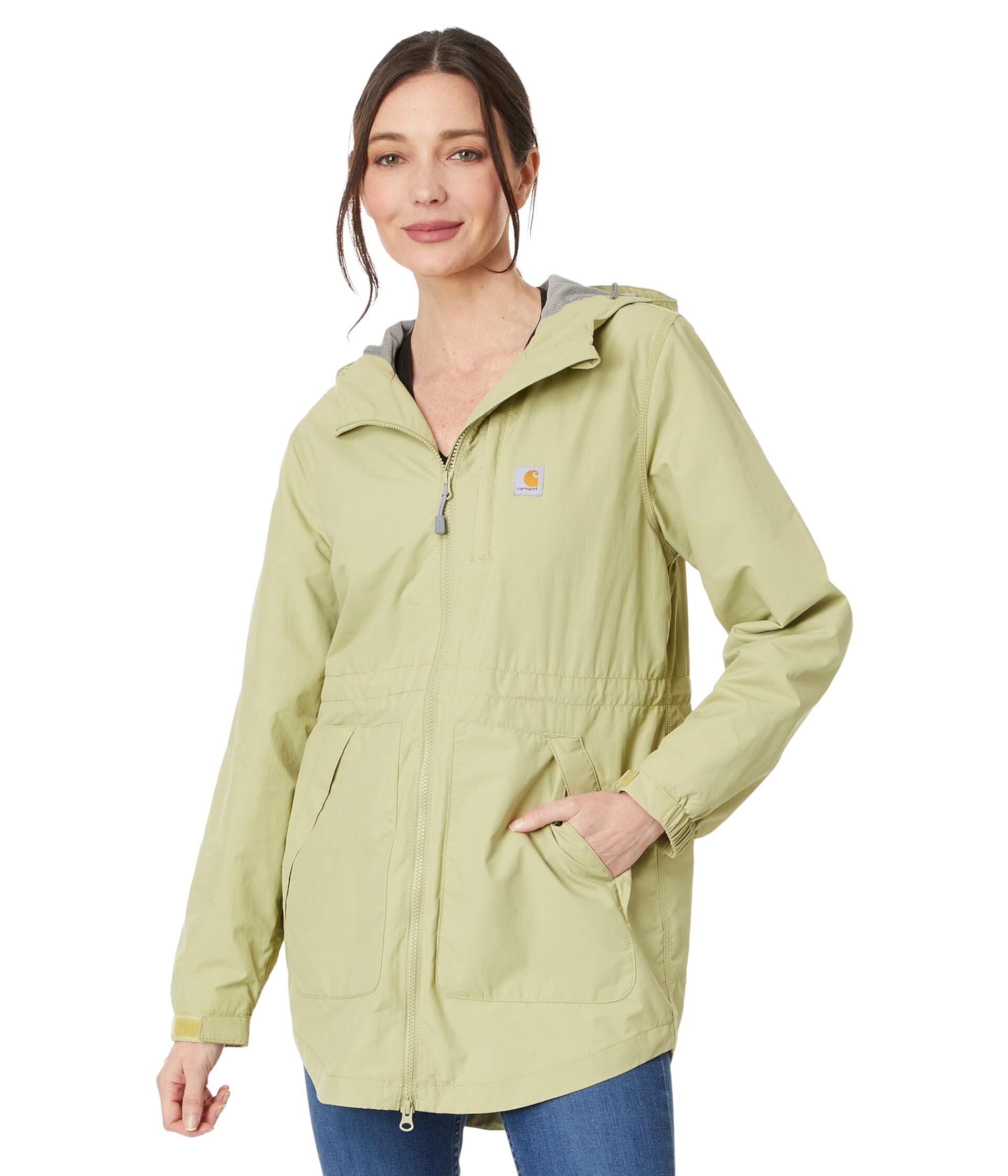 Легкое водонепроницаемое пальто Carhartt OC221 RD с мембраной Rain Defender и капюшоном Carhartt