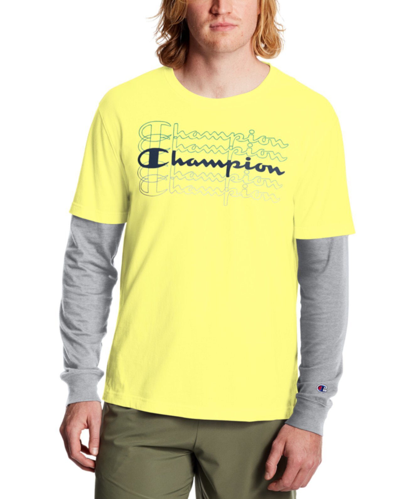 Мужская футболка с длинными рукавами Champion