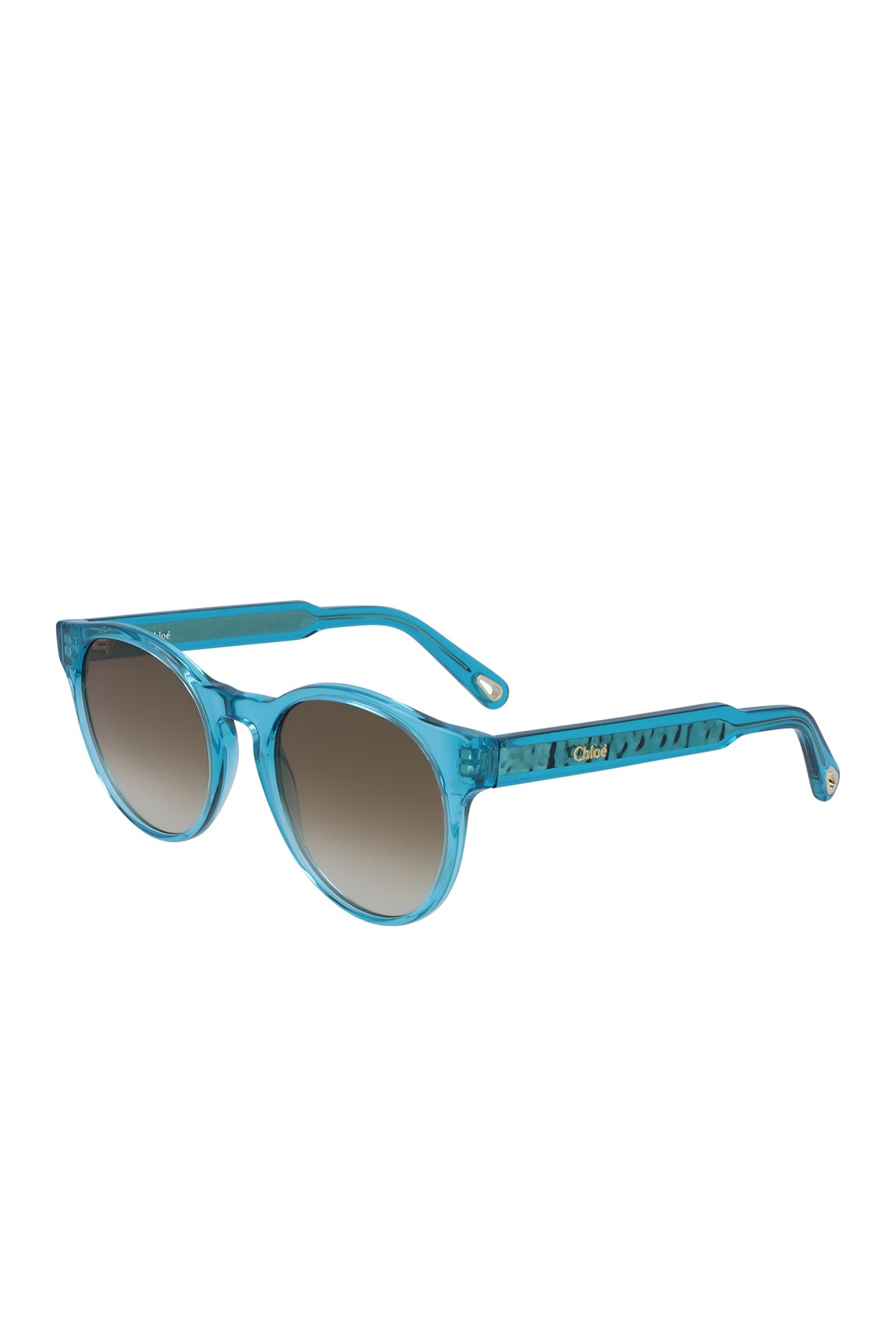 52-миллиметровые V-круглые солнцезащитные очки Chloe
