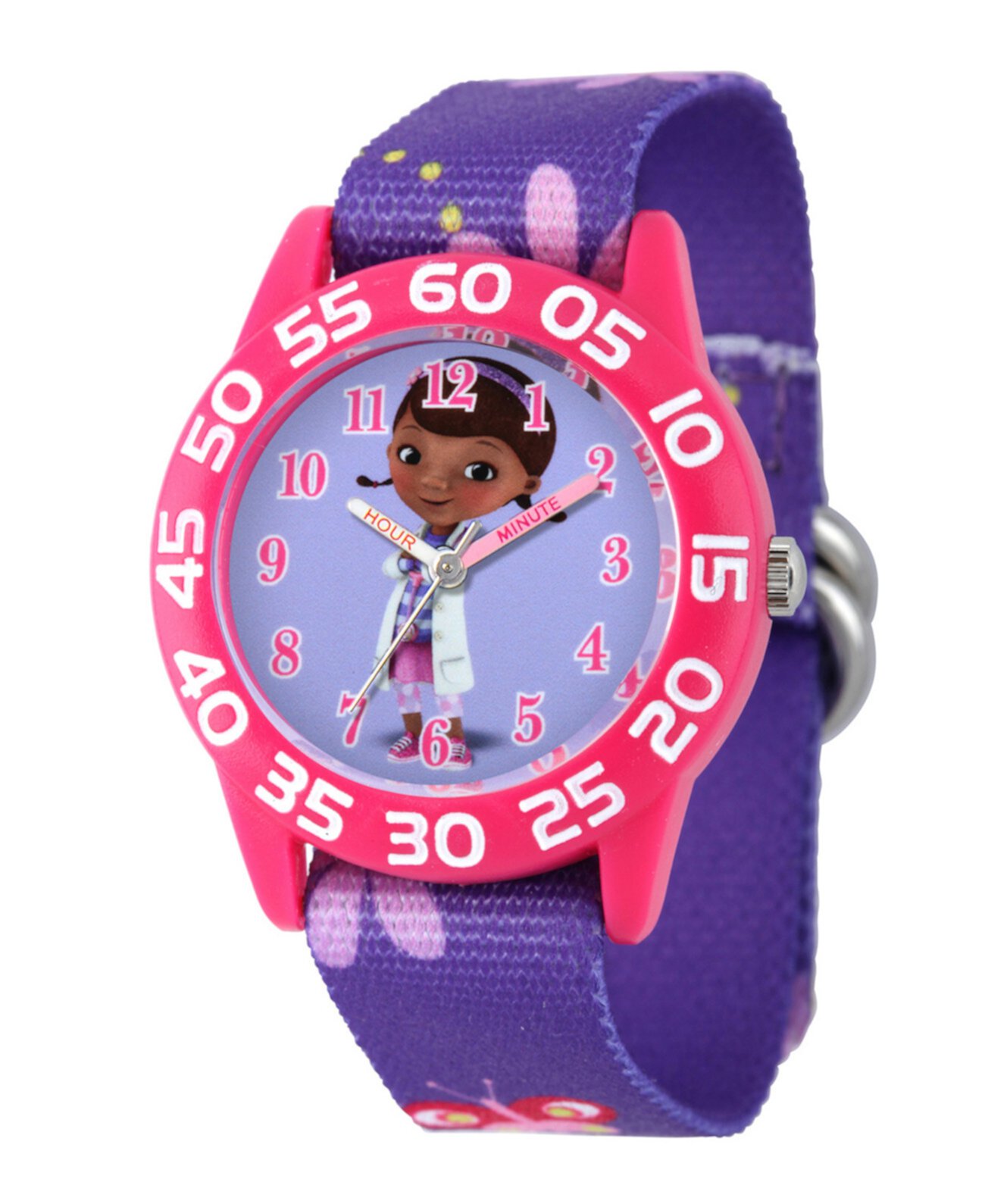 Детские часы ewatchfactory Disney Doc Mcstuffins для девочек, розовые, пластиковые Ewatchfactory