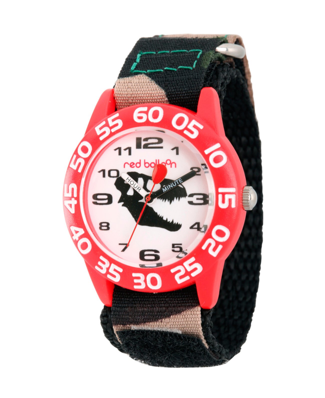 Часы с красным пластиковым часом для мальчиков-динозавров Ewatchfactory