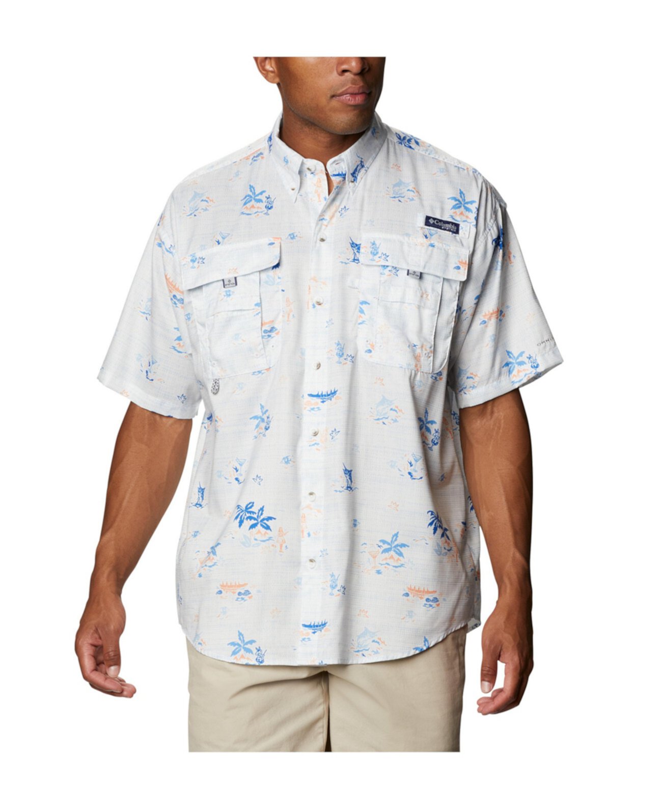 Мужская рубашка с коротким рукавом Super Bahama Big & Tall Columbia