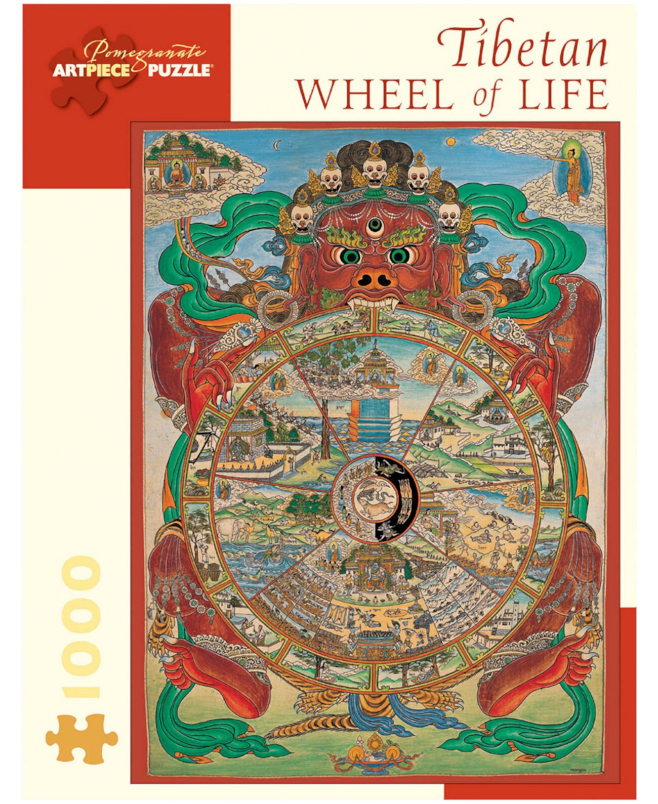 Пазл "Тибетское колесо жизни" - 1000 штук Pomegranate