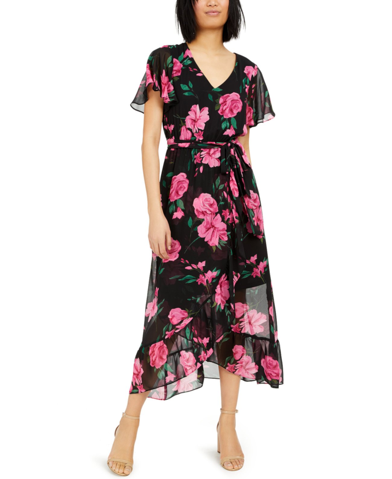 Макси платье Wrap с цветочным принтом, созданное для Macy's INC International Concepts