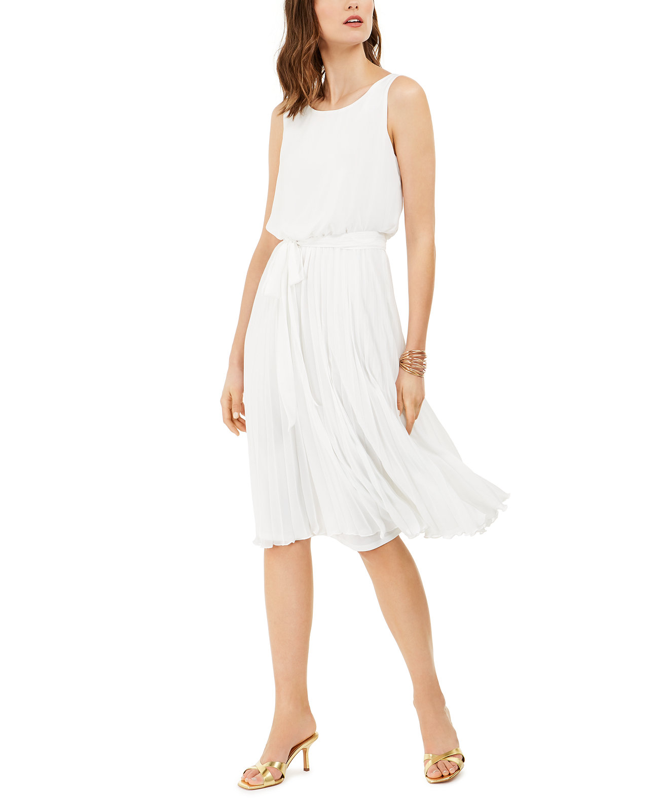 Плиссированное миди-платье INC, созданное для Macy's INC International Concepts