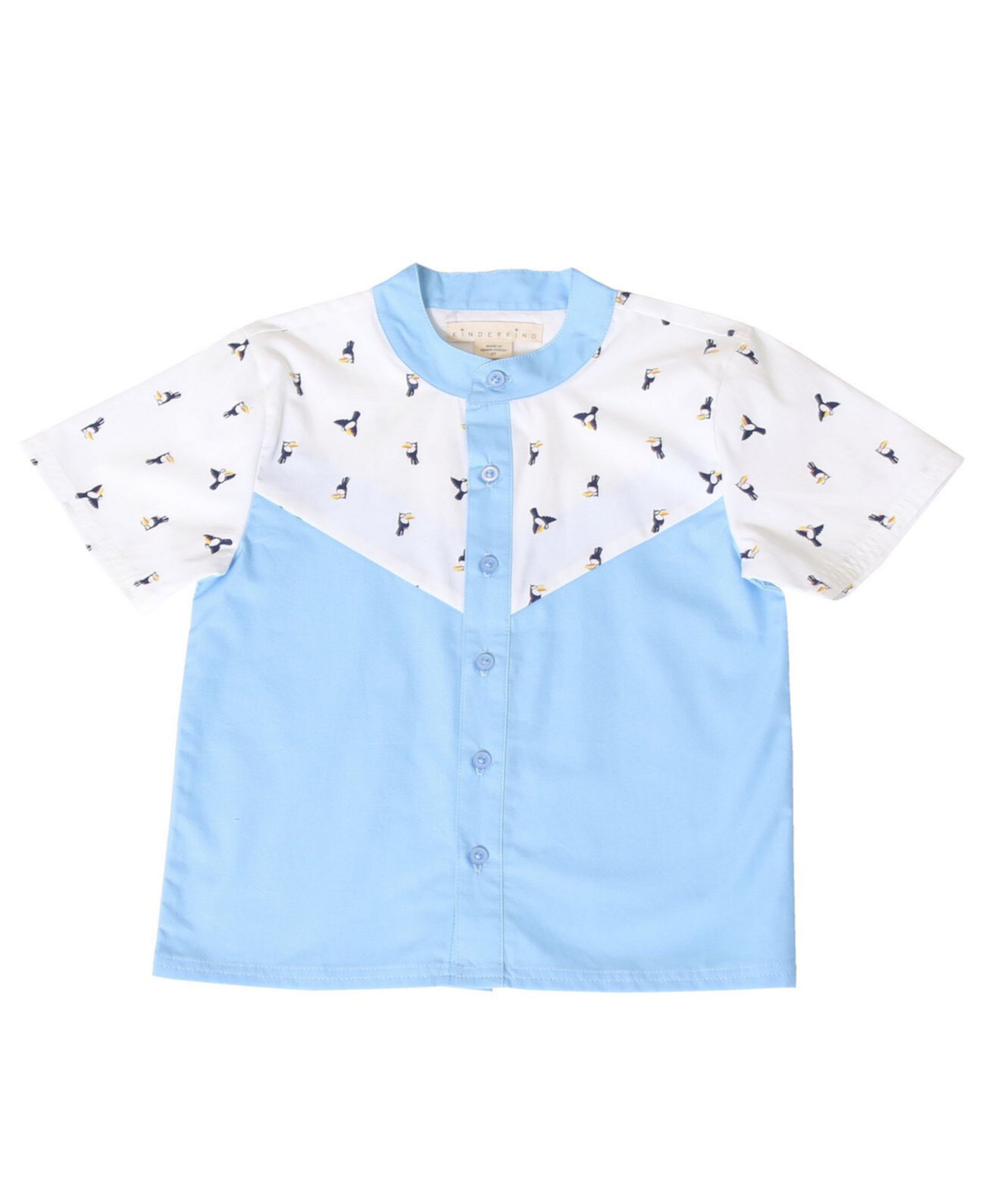 Рубашка с короткими рукавами и пуговицами Toddler Boys Toucan Kinderkind