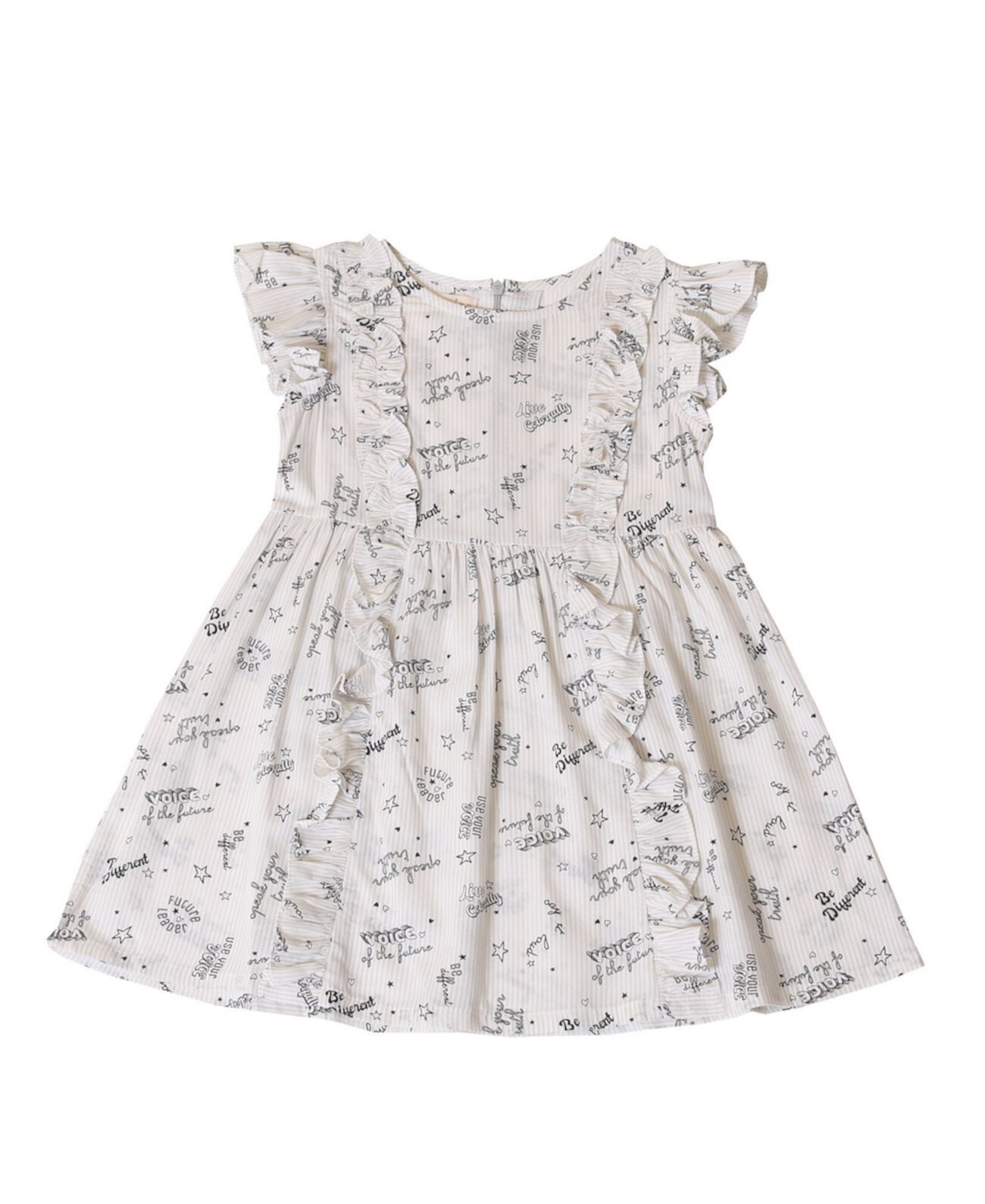 Платье для девочки с рюшами и принтом Toddler Girls Kinderkind