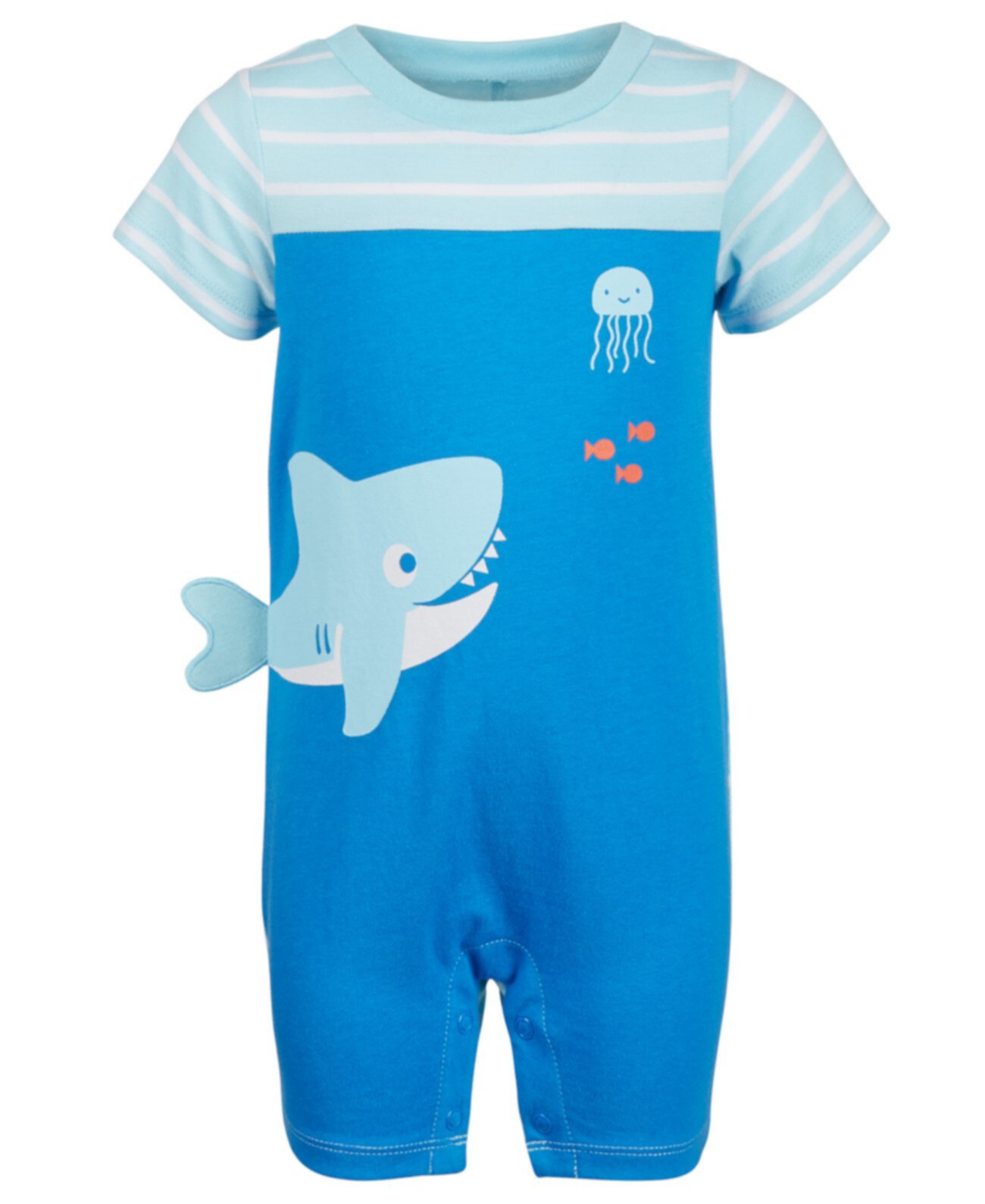 Baby Boys Shark Cotton Sunsuit, созданный для Macy's First Impressions
