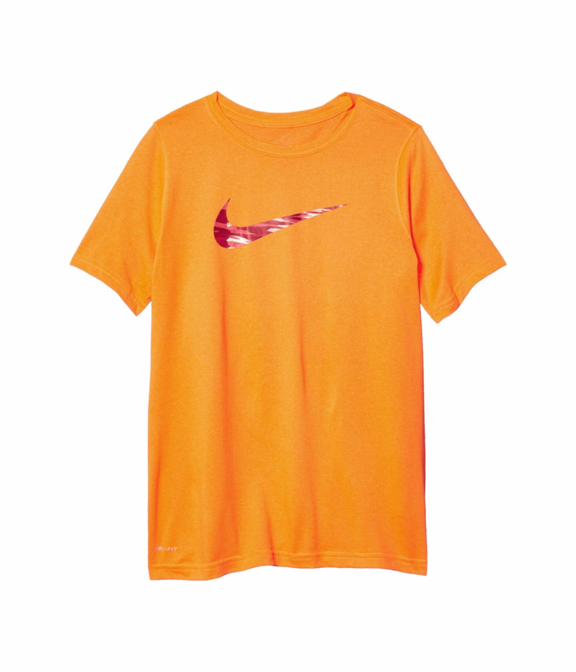 Сухая футболка с надписью Swoosh Fill (Little Kids / Big Kids) Nike Kids