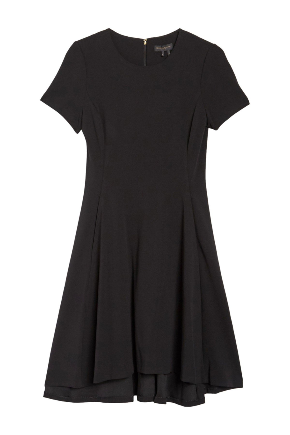 Платье с коротким рукавом высокого / низкого размера DKNY