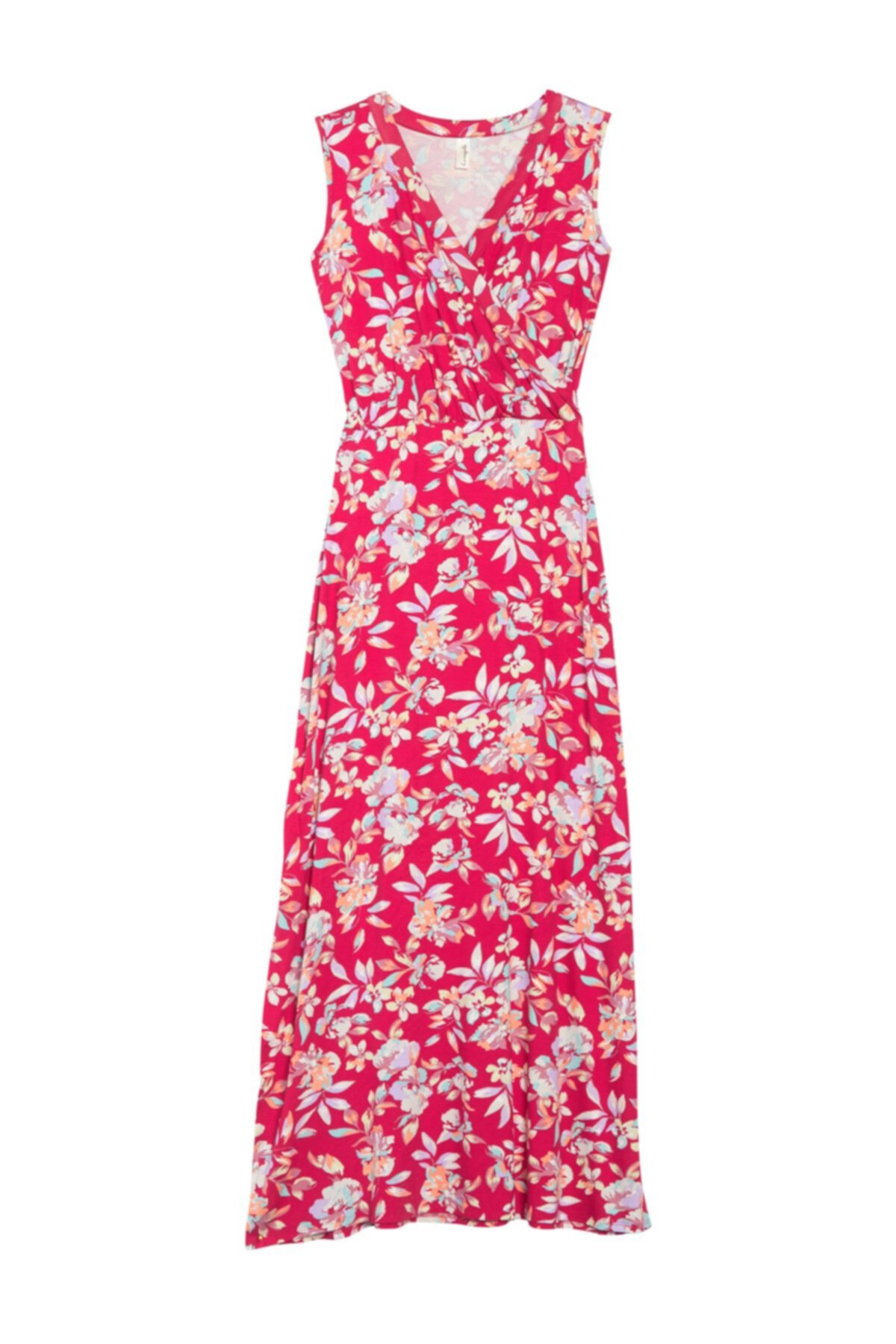Платье макси с цветочным принтом и V-образным вырезом Surplice Loveappella