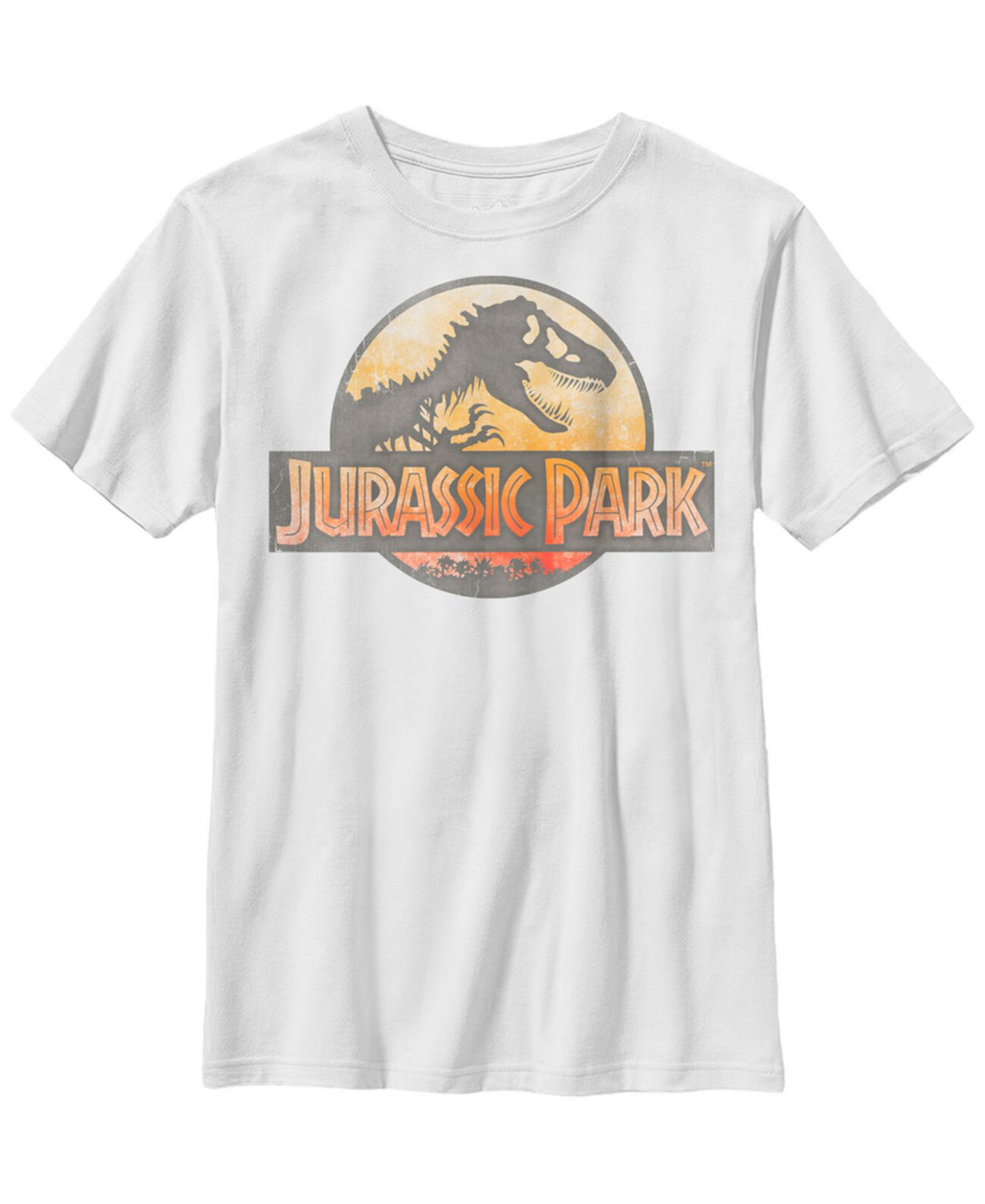 Jurassic Park Big Boys Футболка с красным оранжевым логотипом Safari с коротким рукавом FIFTH SUN