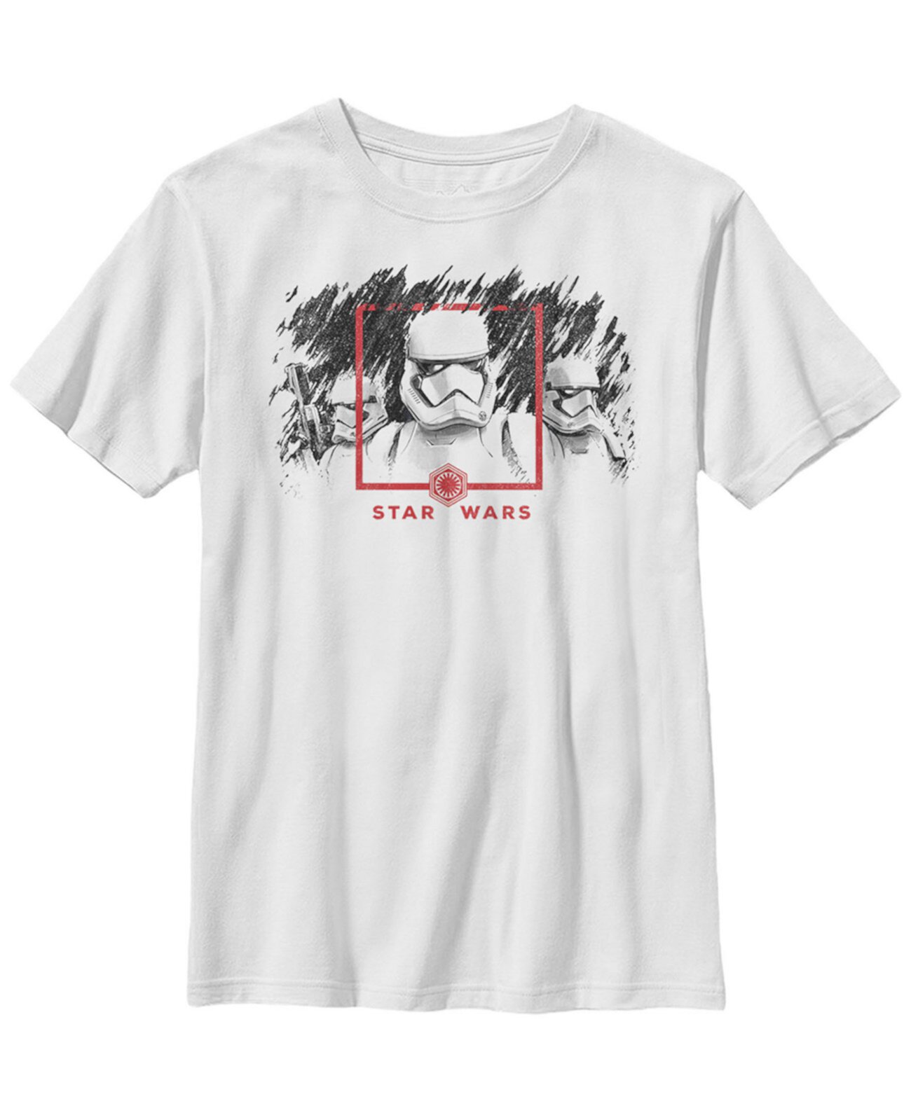 Big Boys Episode 9 Stormtrooper Эскиз футболки с коротким рукавом Star Wars