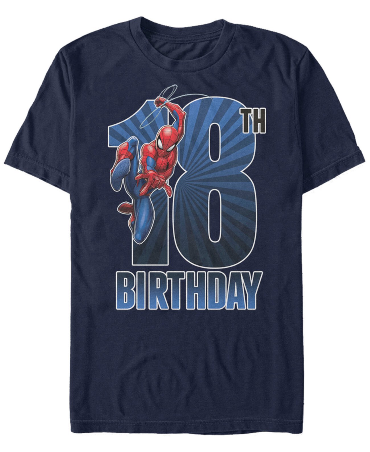 Мужская футболка с короткими рукавами и изображением Человека-паука Fifth Sun Swinging 18th Birthday FIFTH SUN