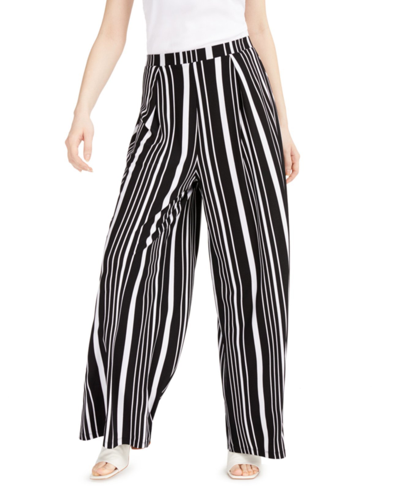 Полосатые широкие брюки, созданные для Macy's Bar III