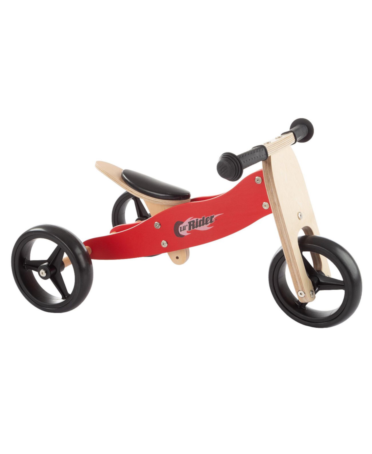 2-в-1 деревянный трехколесный велосипед баланса велосипеда Lil Rider