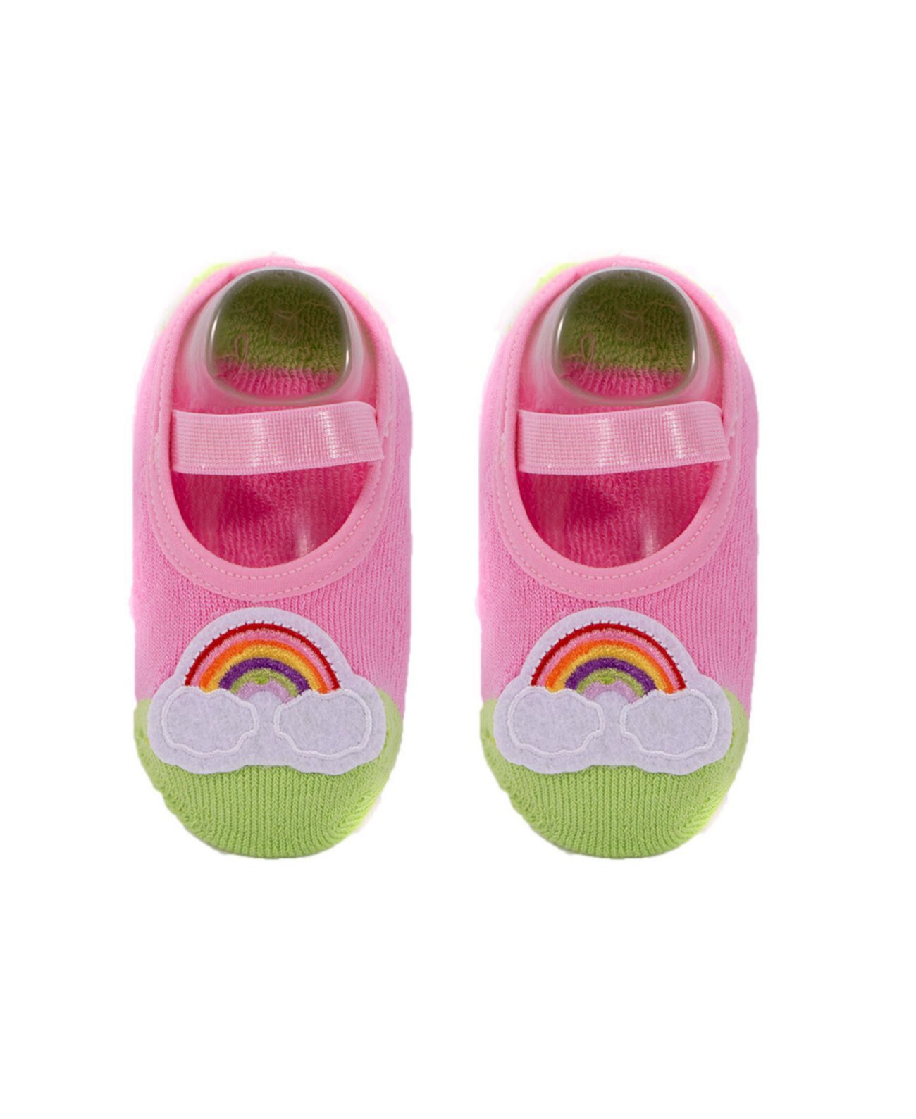 Носки для малышей и маленьких девочек с радужной аппликацией NWALKS