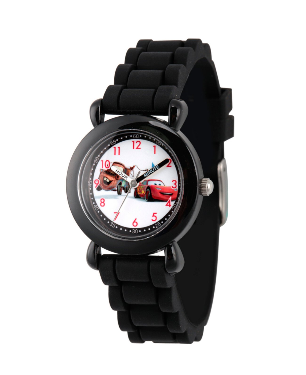 Вахта Disney Cars Mater и черные пластиковые часы для учителей Lightning McQueen Boys Ewatchfactory