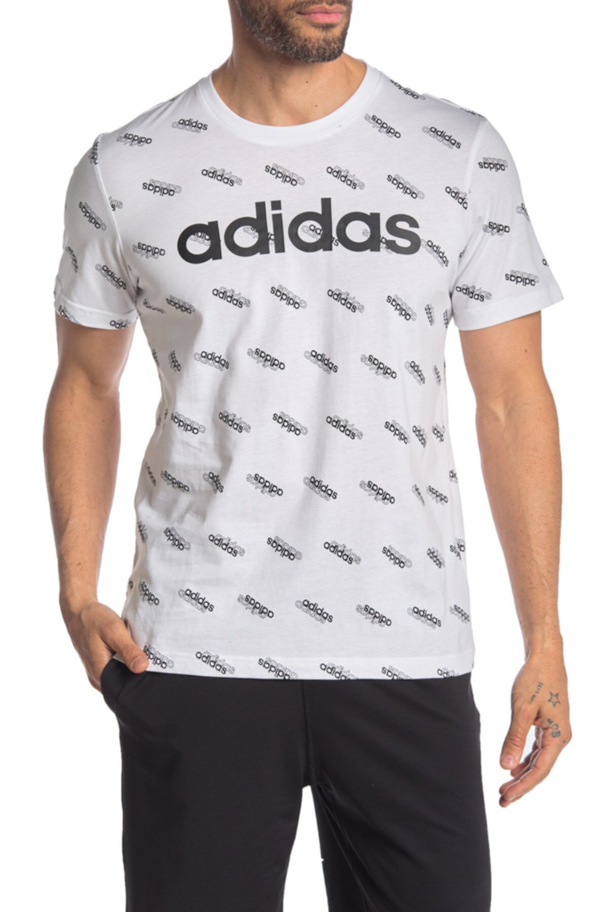 Футболка с логотипом и логотипом Adidas
