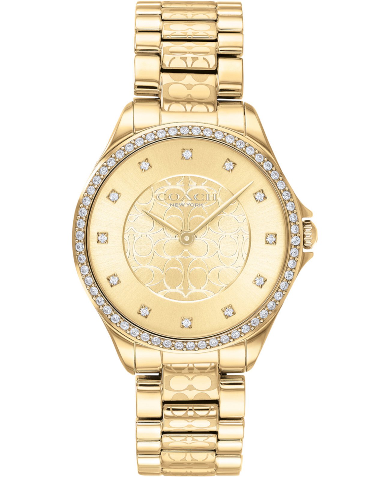 Женские золотые часы Astor с браслетом из нержавеющей стали 31 мм COACH